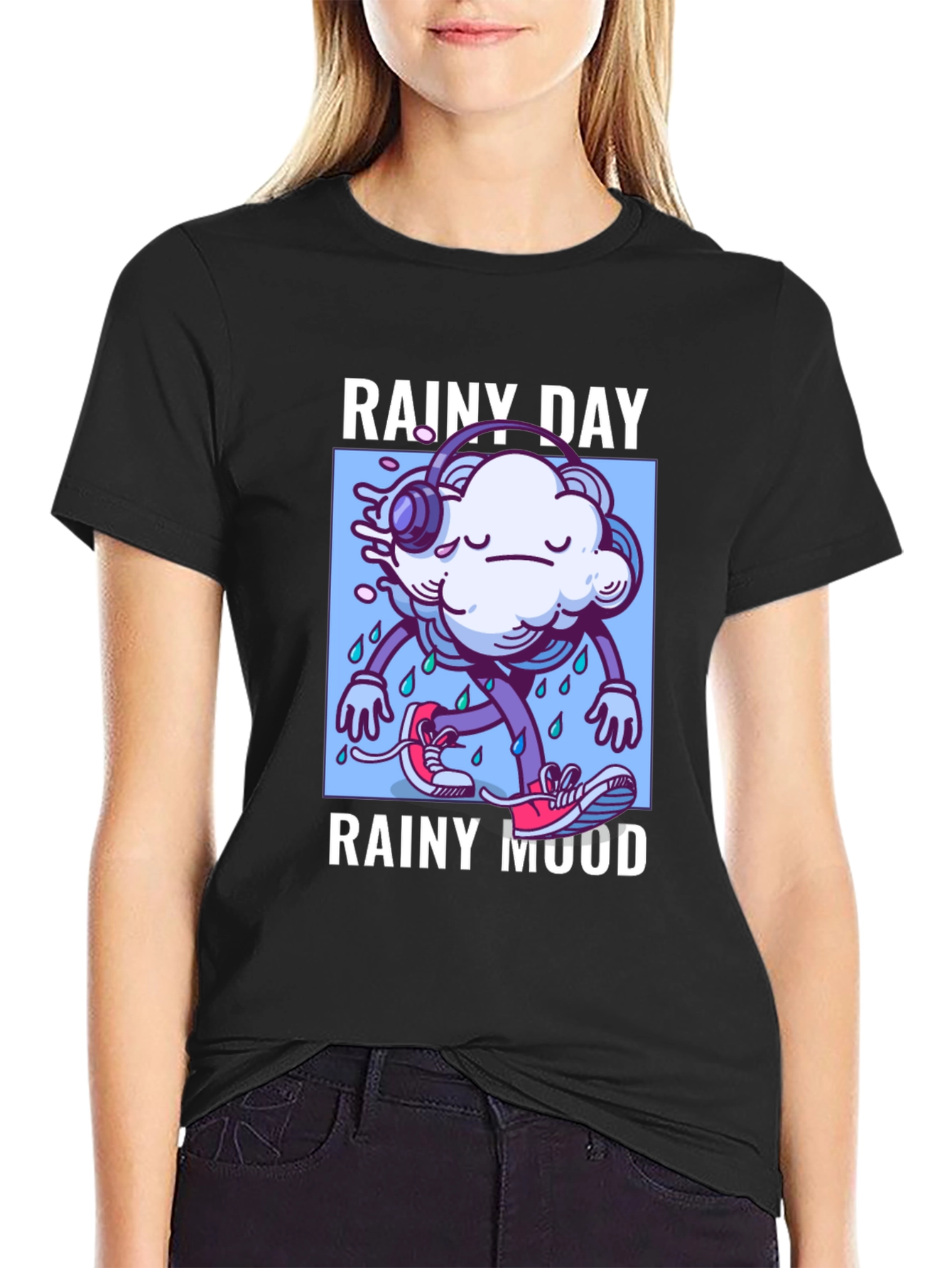 Rainy Day Mood Graphic T-Shirt