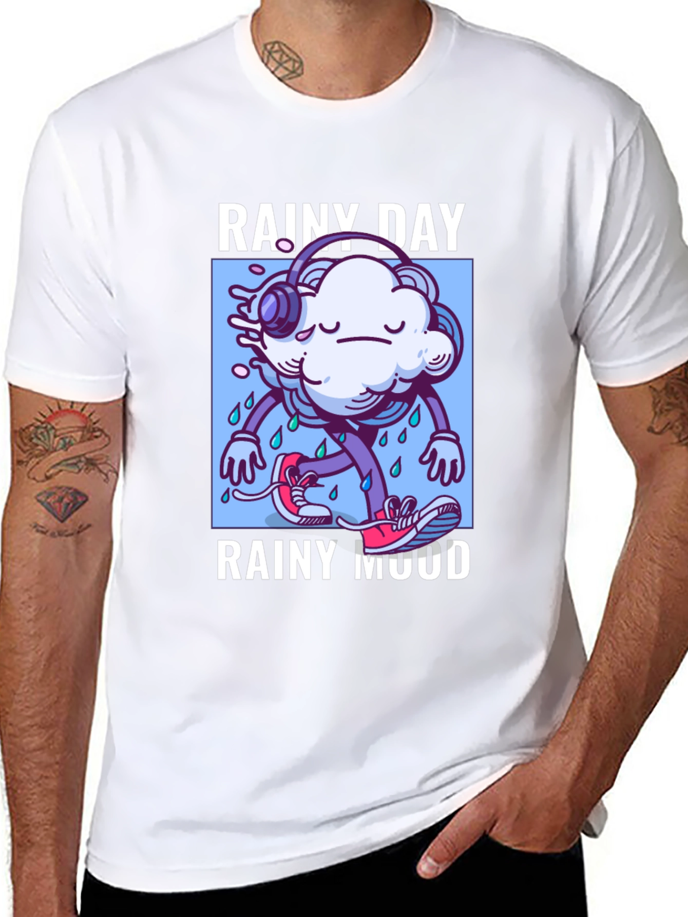 Rainy Day Mood Graphic T-Shirt