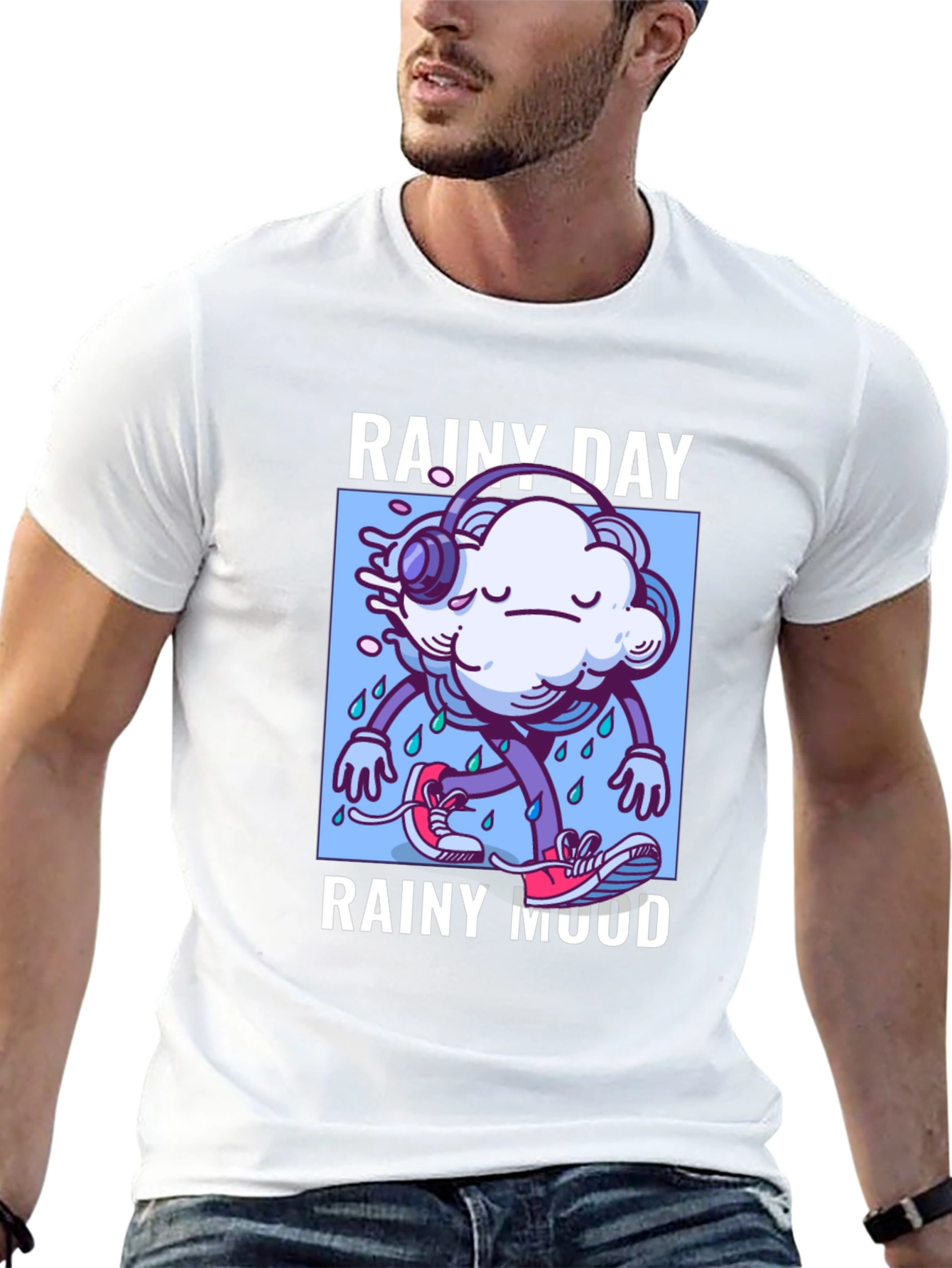 Rainy Day Mood Graphic T-Shirt