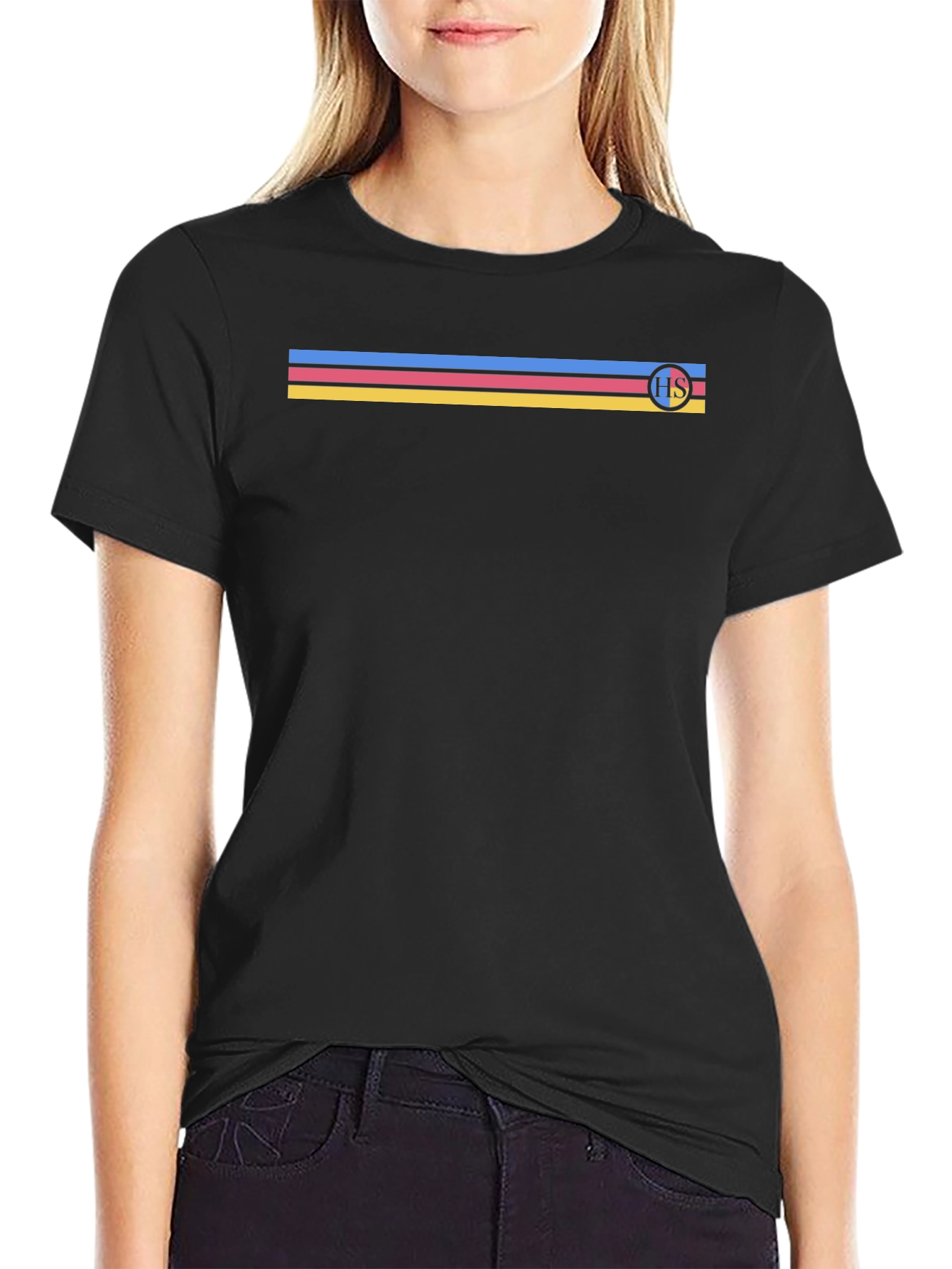 Retro Striped Graphic Tee