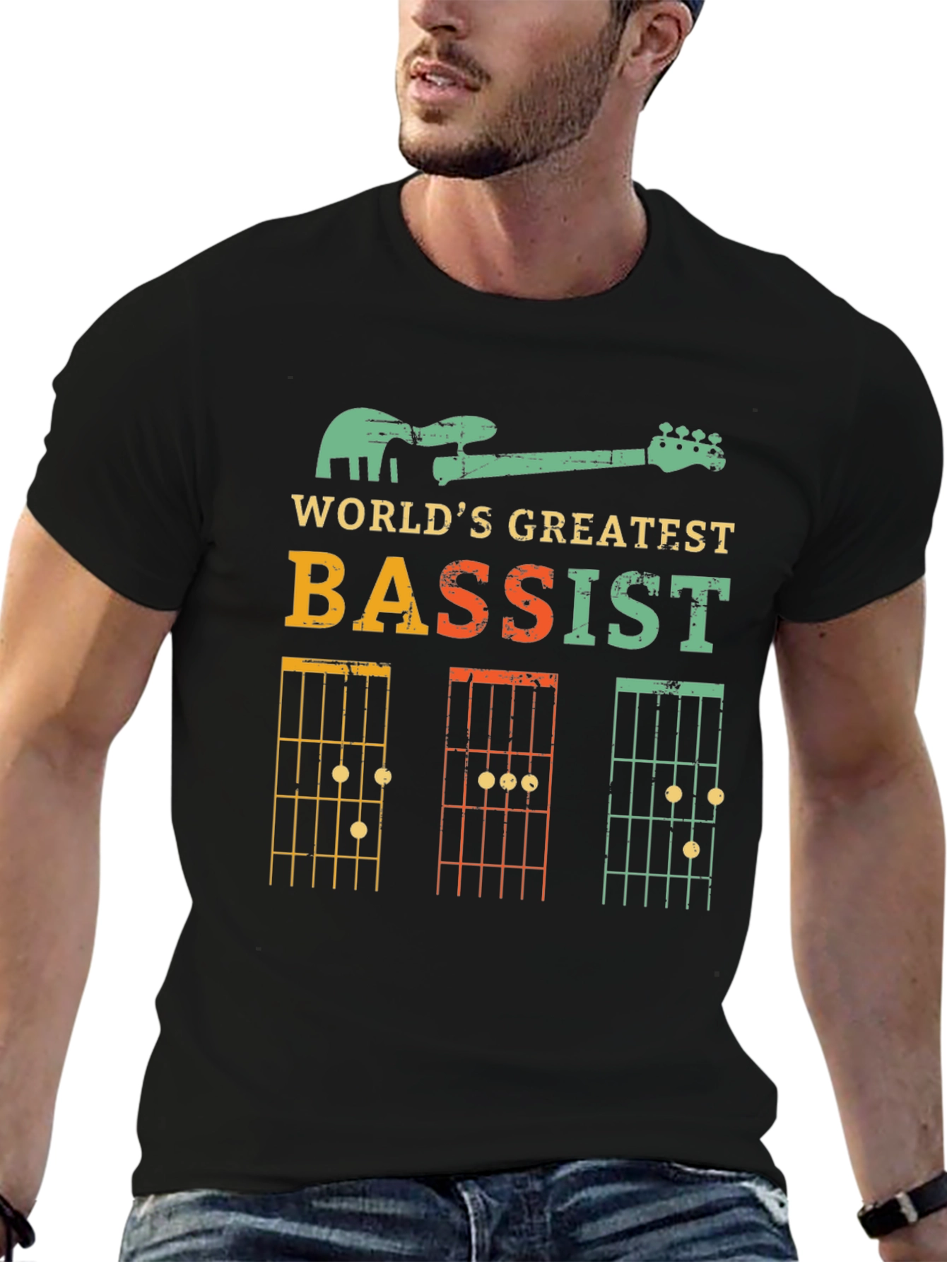 Worlds Greatest Bassist T-Shirt - Musician Graphic Tee