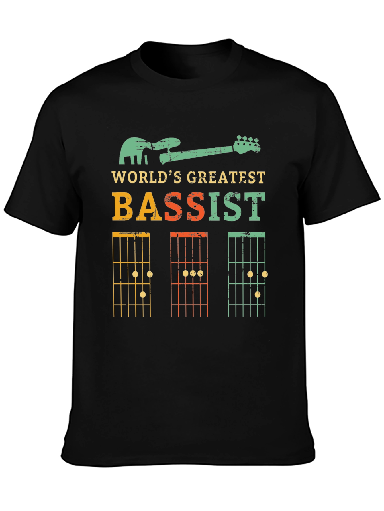 Worlds Greatest Bassist T-Shirt - Musician Graphic Tee