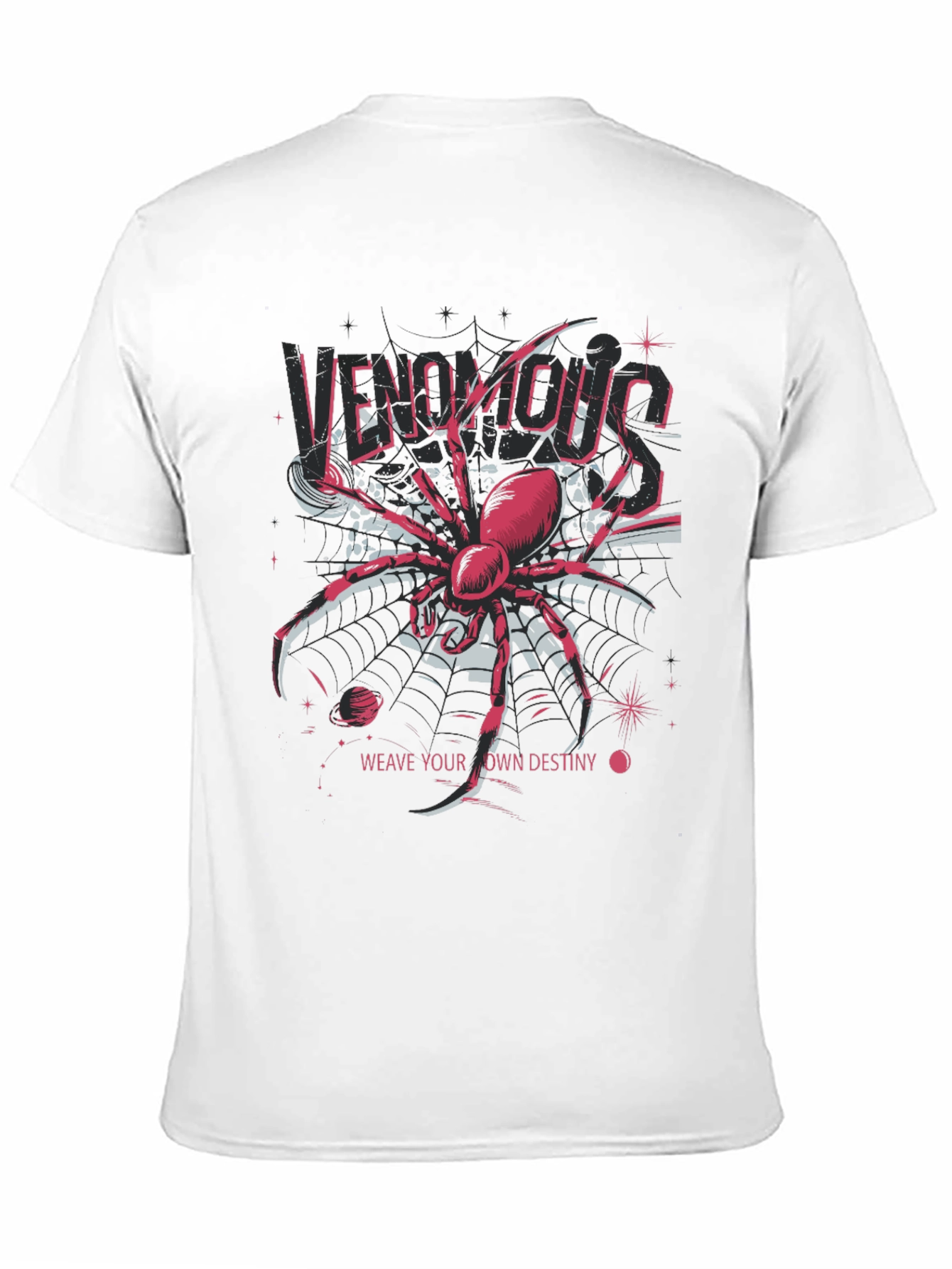 Venomous Spider Graphic Tee - Weave Your Own Destiny