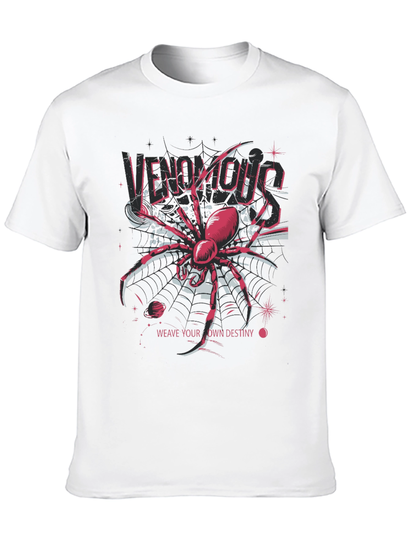 Venomous Spider Graphic Tee - Weave Your Own Destiny