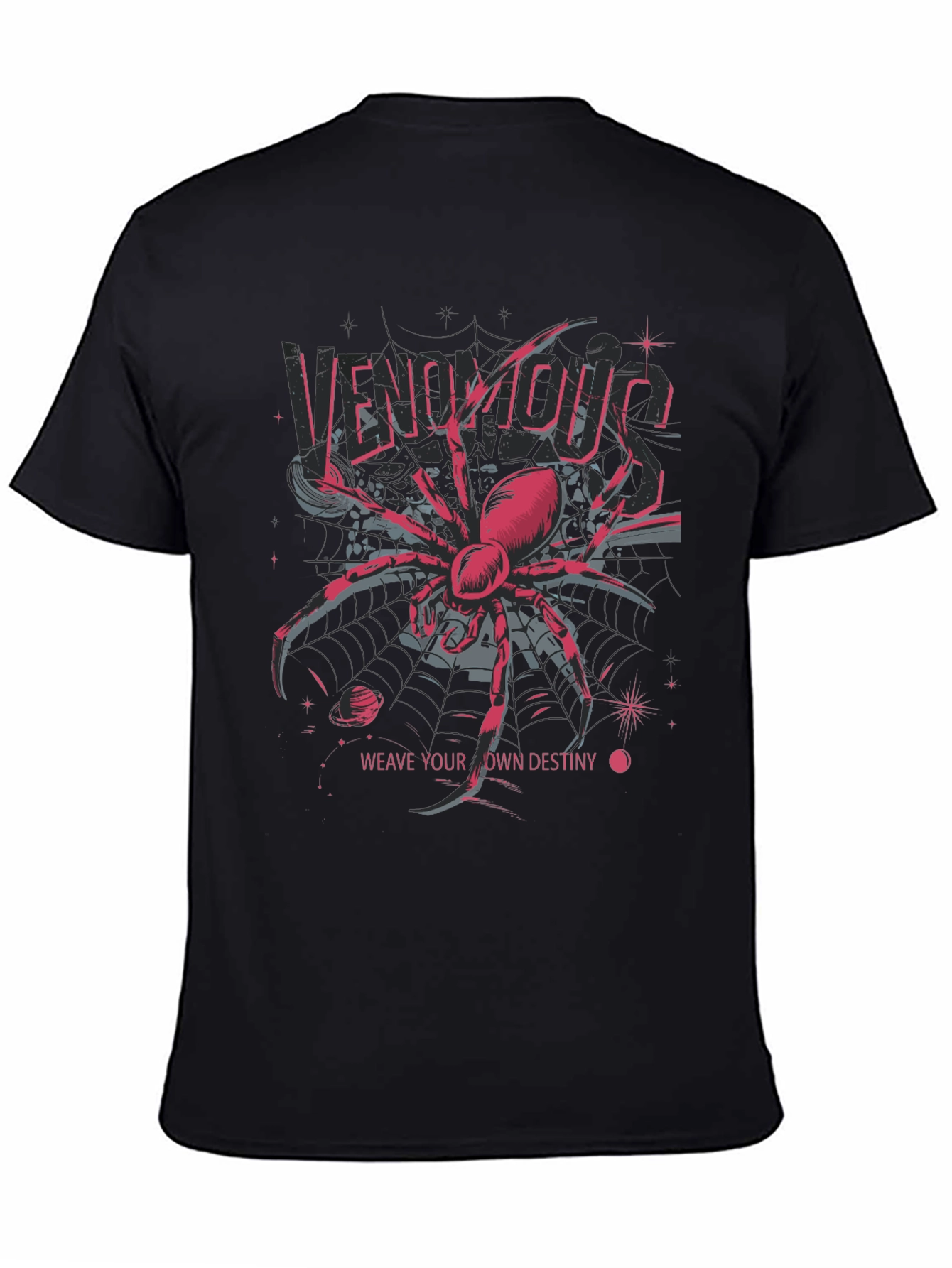 Venomous Spider Graphic Tee - Weave Your Own Destiny