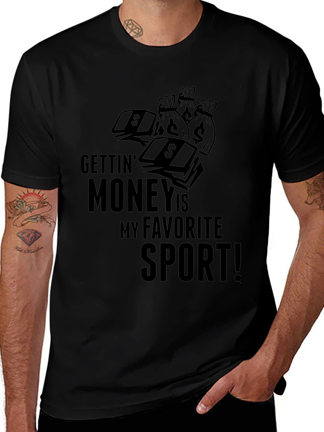 Gettin Money T-Shirt - Favorite Sport Tee