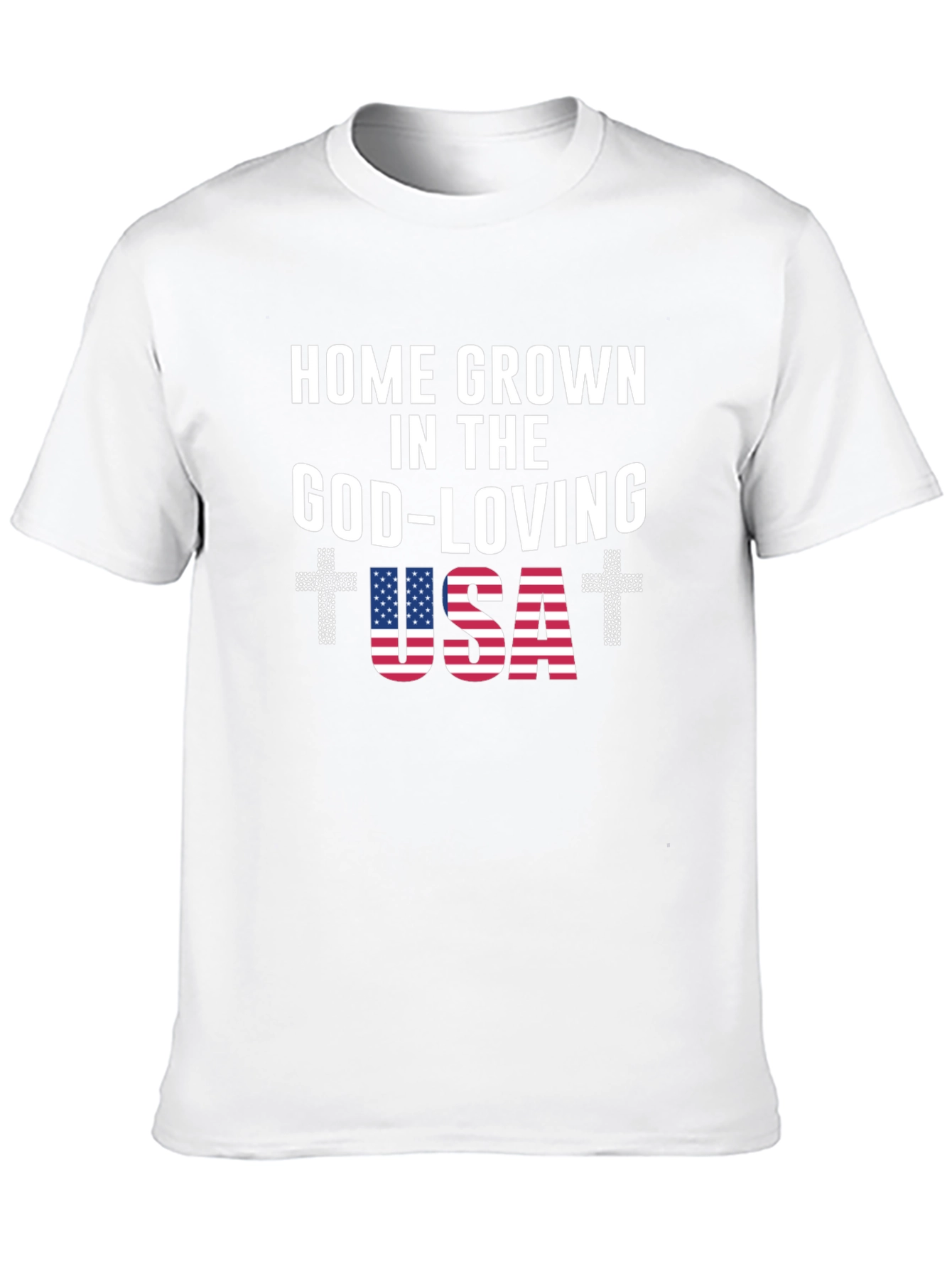Home Grown God-Loving USA Graphic Tee