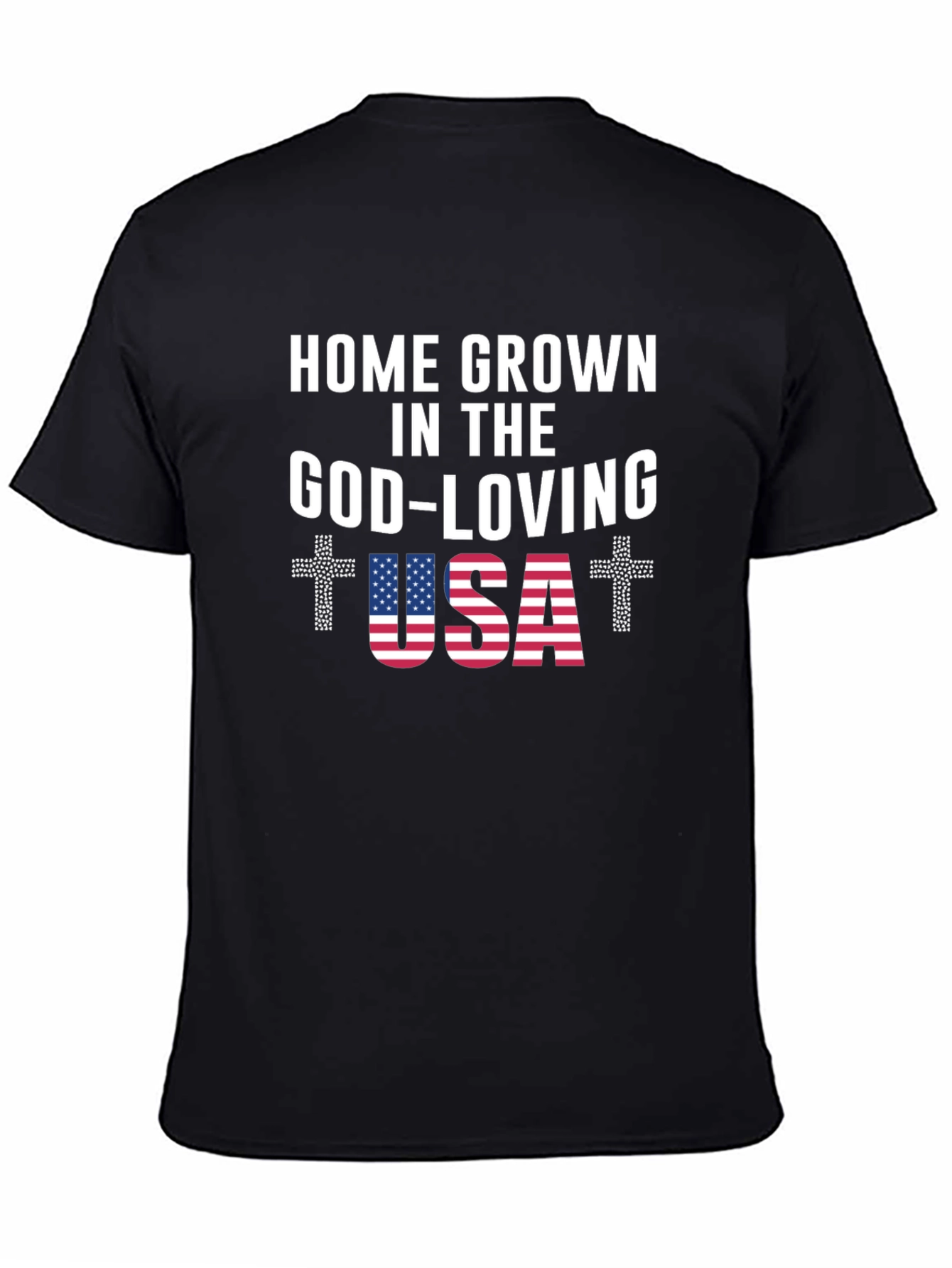 Home Grown God-Loving USA Graphic Tee