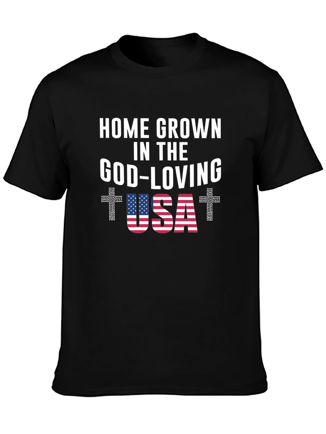 Home Grown God-Loving USA Graphic Tee
