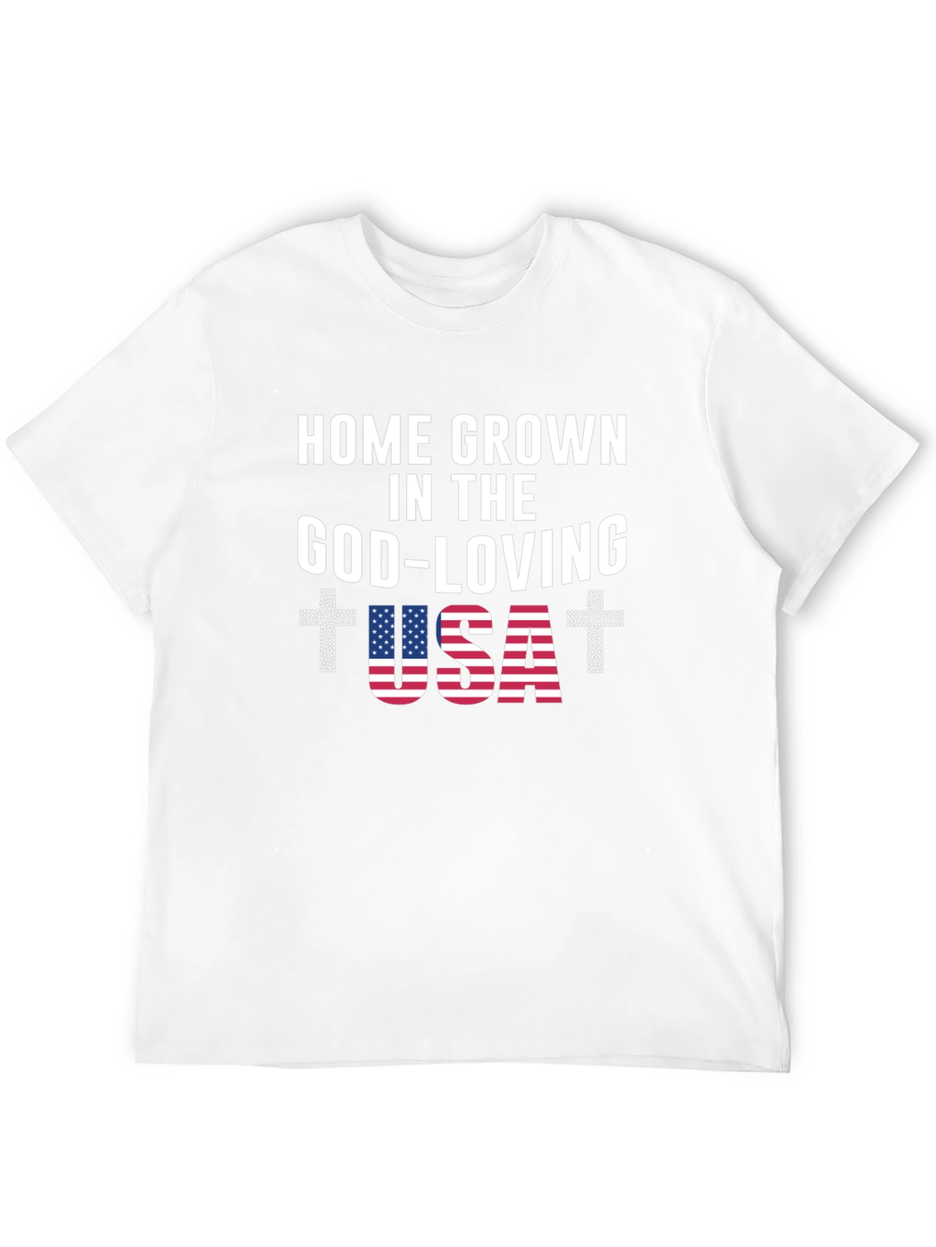 Home Grown God-Loving USA Graphic Tee