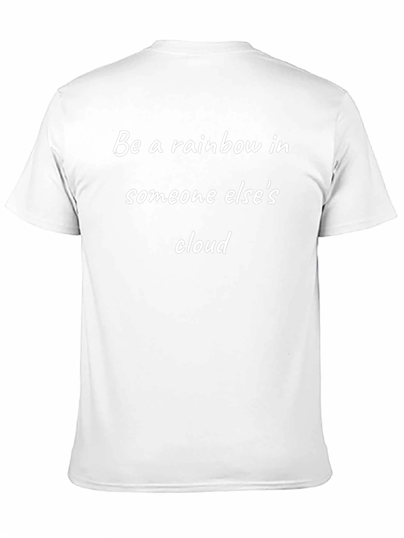 Inspirational Rainbow Black Cotton T-Shirt