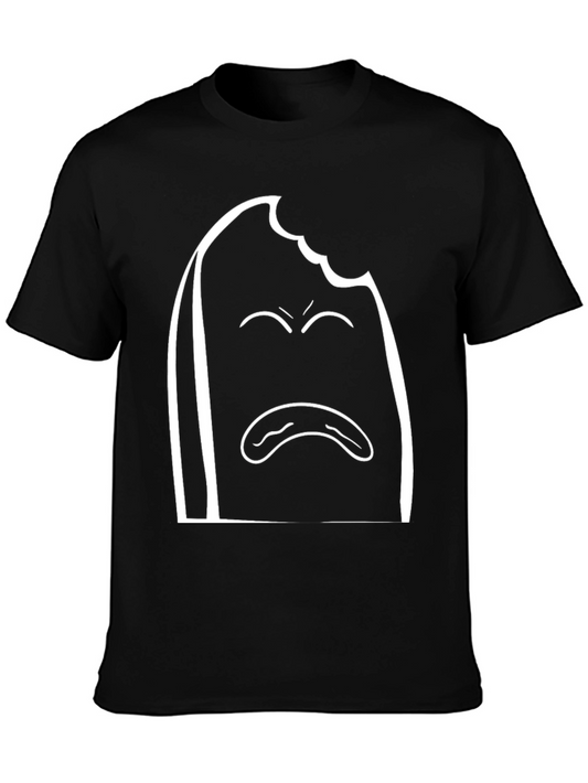 Bitten Bread Sad Face T-Shirt - Soft Cotton Tee