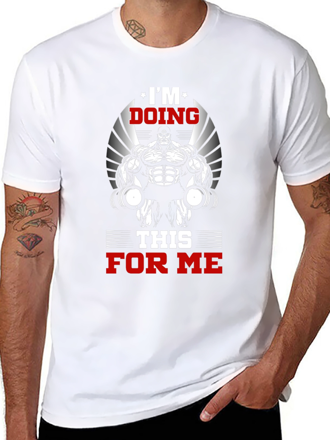 Im Doing This For Me Fitness T-Shirt