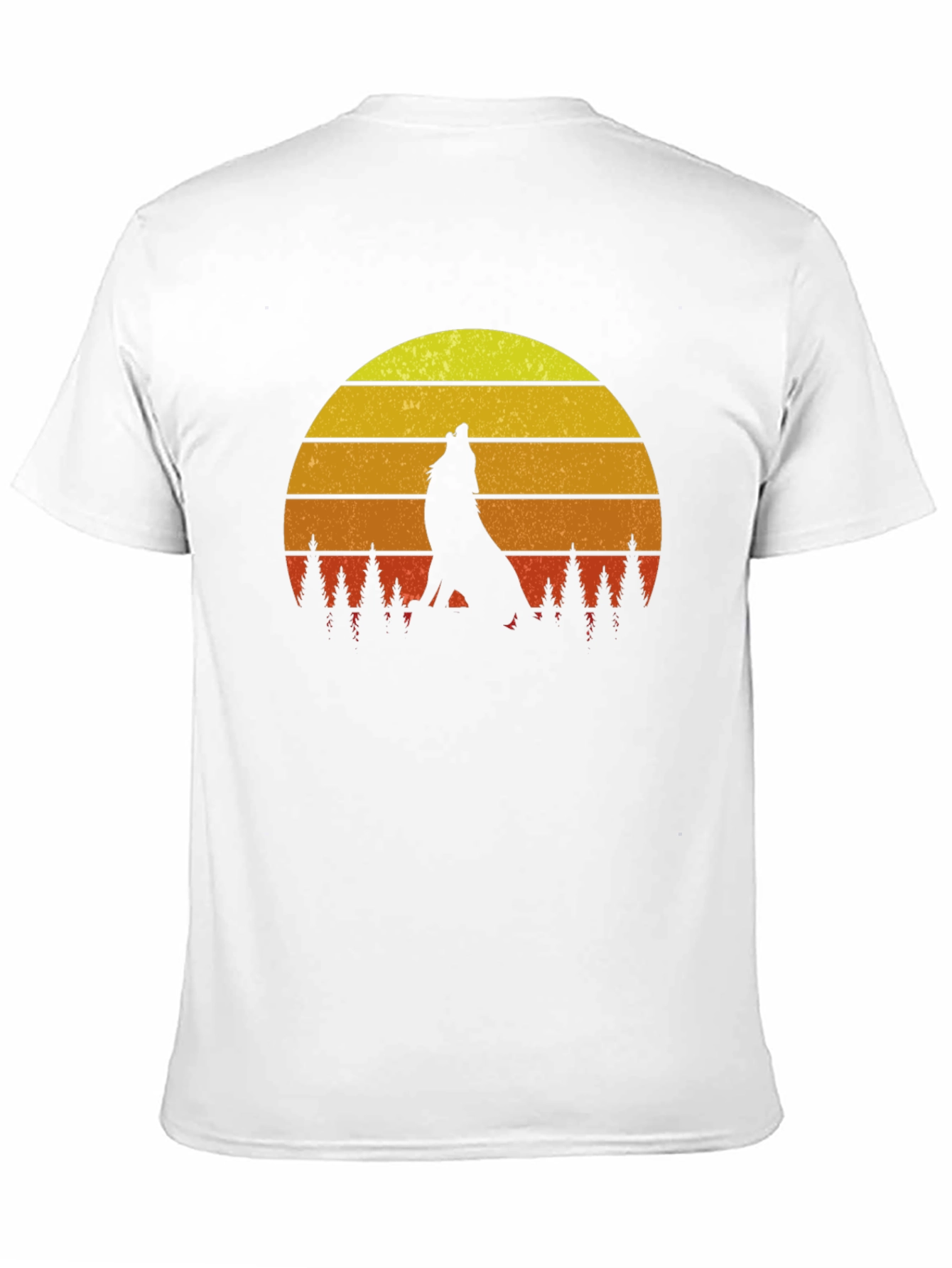 Wolf Howling Sunset T-Shirt - Wilderness Adventure Tee