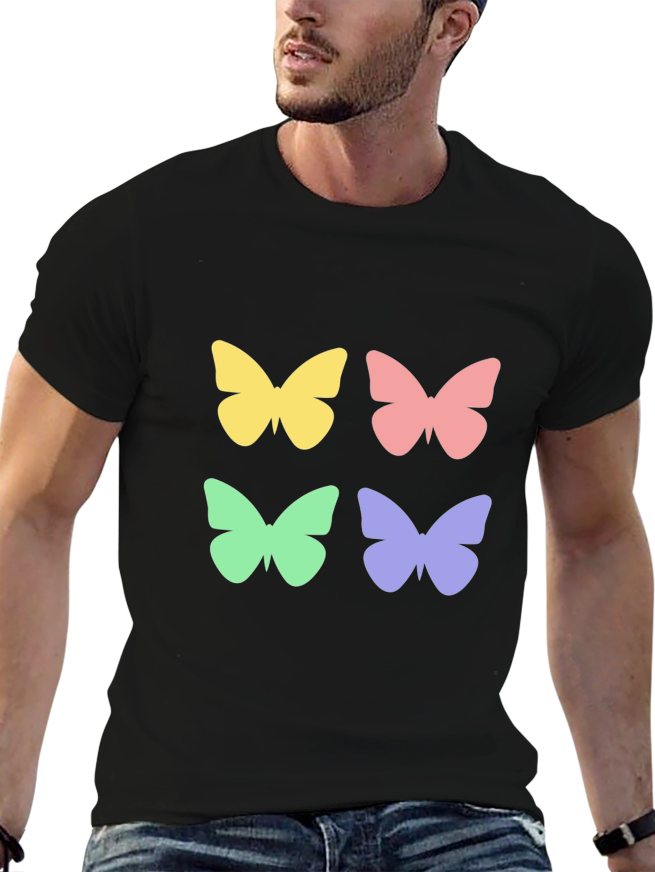 Butterfly Graphic Tee - Stylish Casual Wear