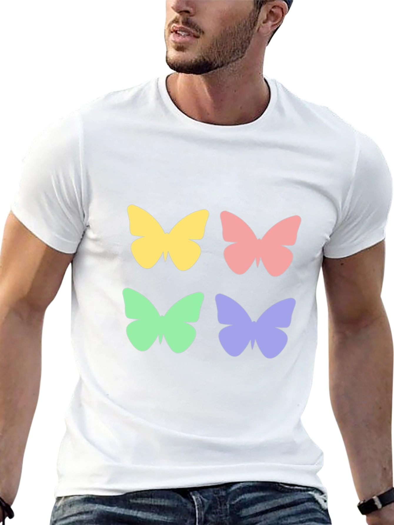 Butterfly Graphic Tee - Stylish Casual Wear