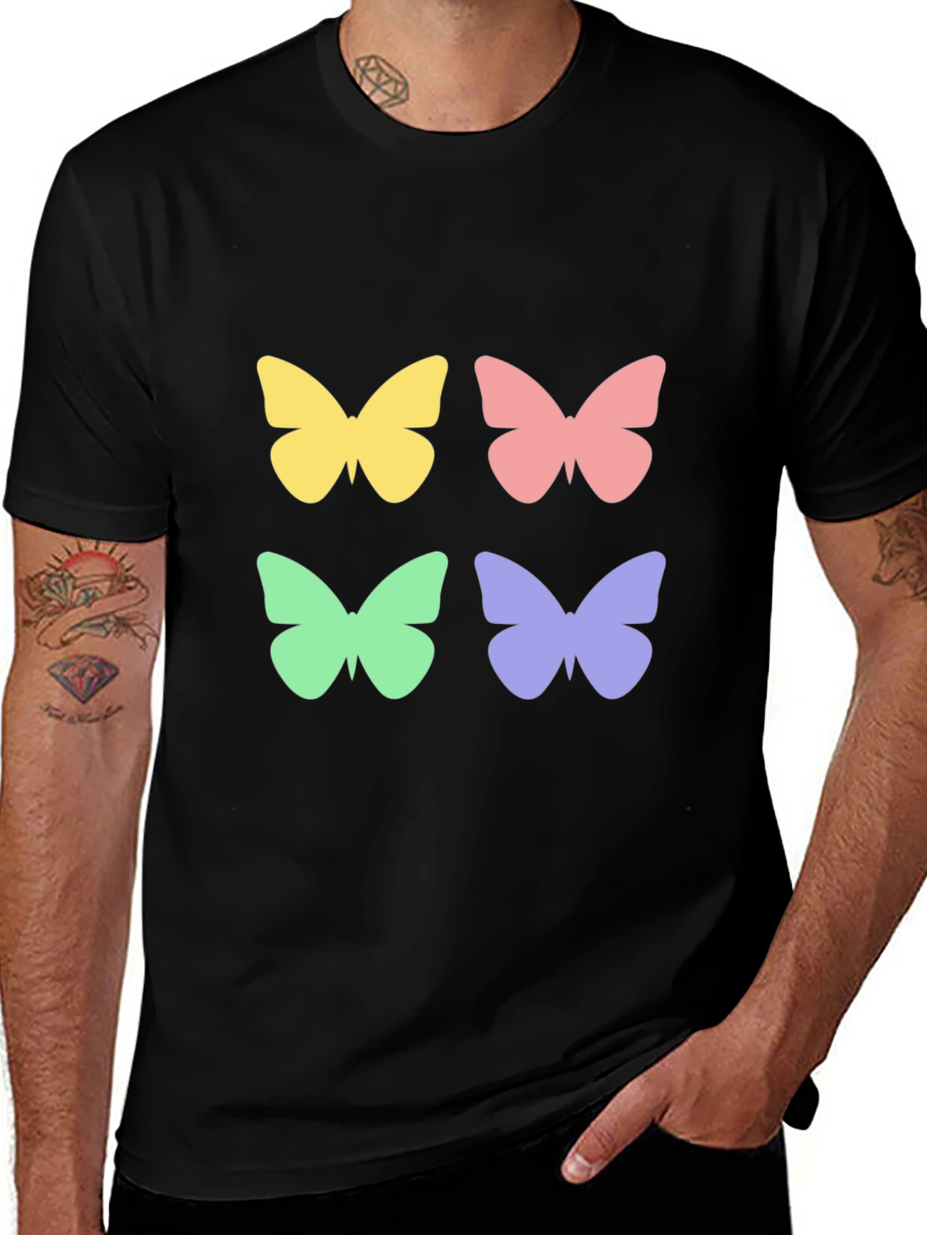Butterfly Graphic Tee - Stylish Casual Wear