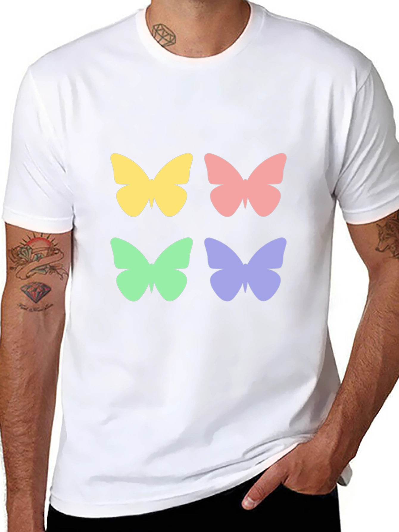 Butterfly Graphic Tee - Stylish Casual Wear