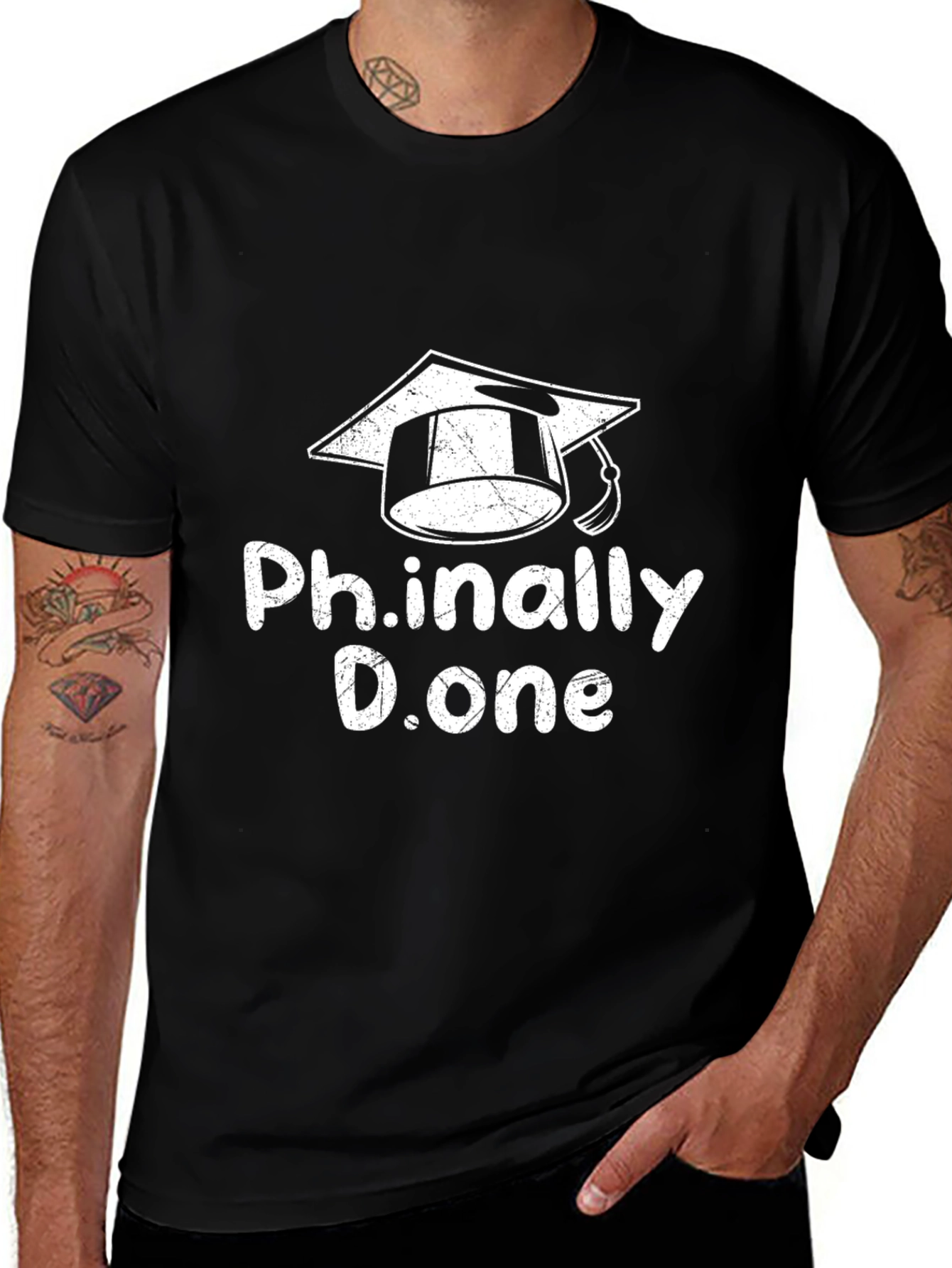 Ph.inallly D.one Graduation T-Shirt