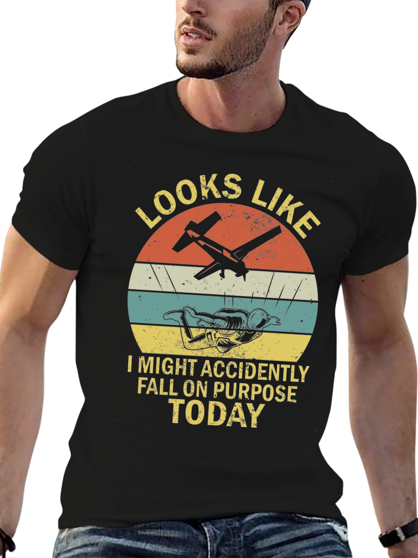 Skydiving T-Shirt - Fall On Purpose