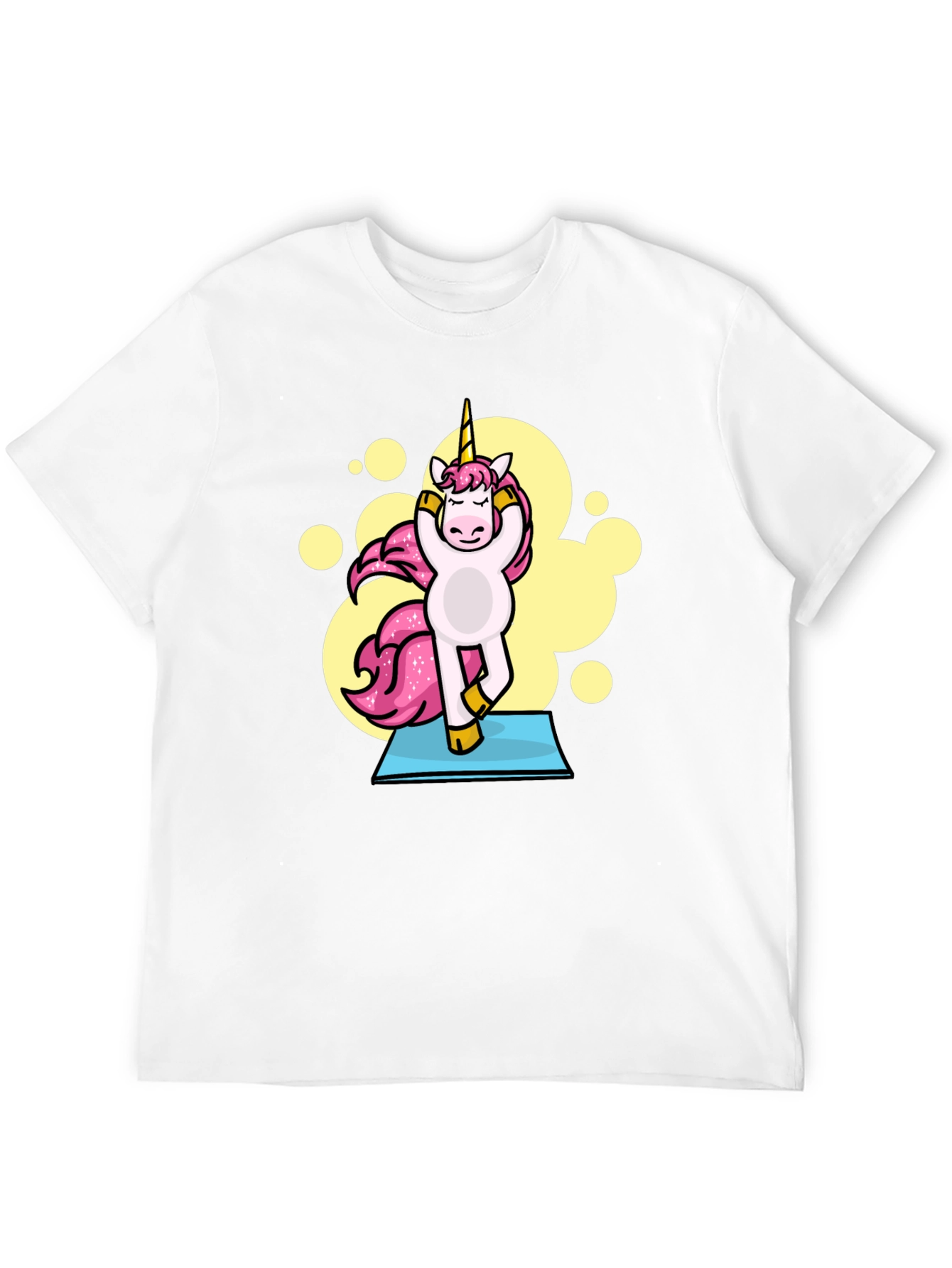 Yoga Unicorn Black T-Shirt