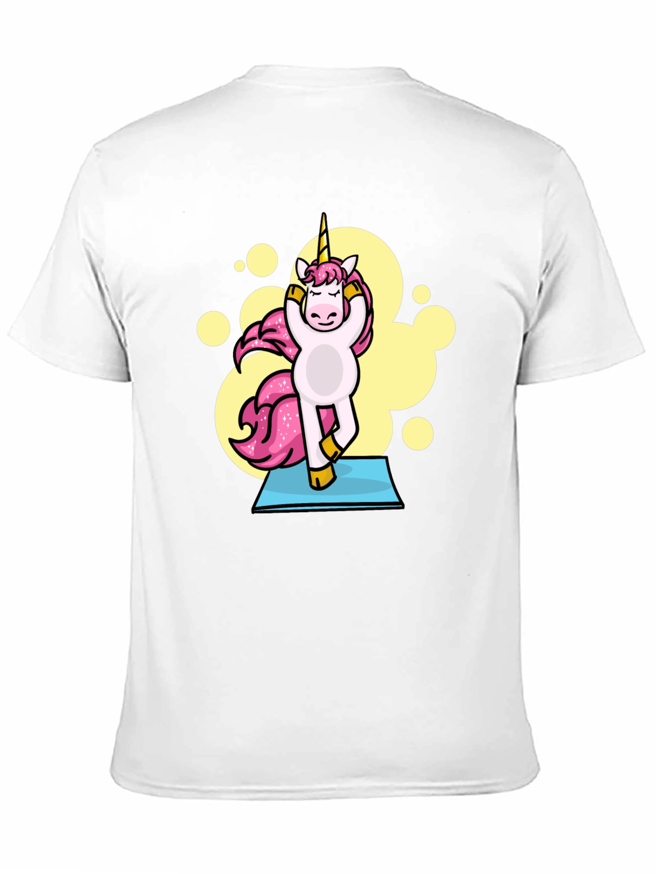 Yoga Unicorn Black T-Shirt