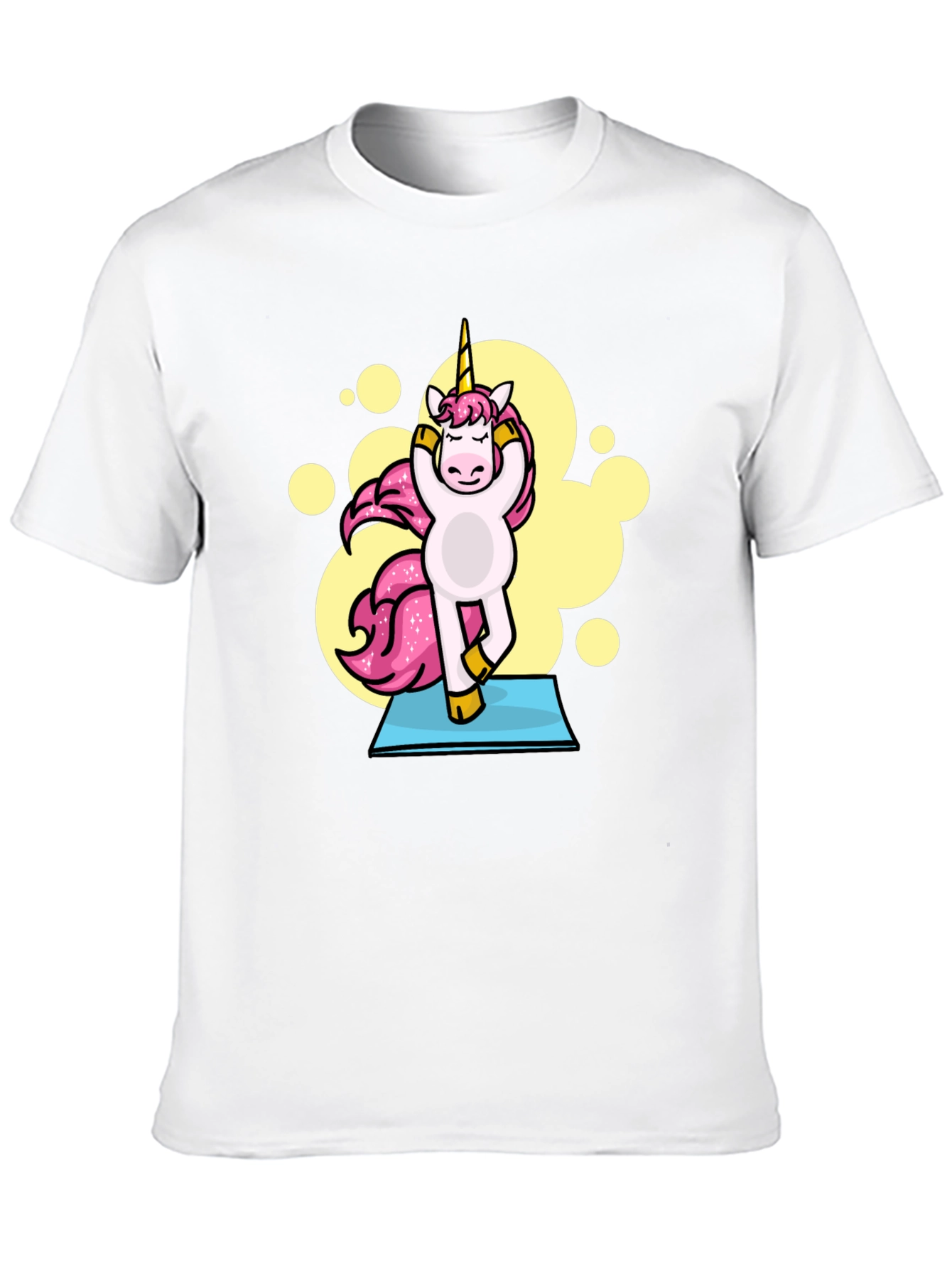 Yoga Unicorn Black T-Shirt