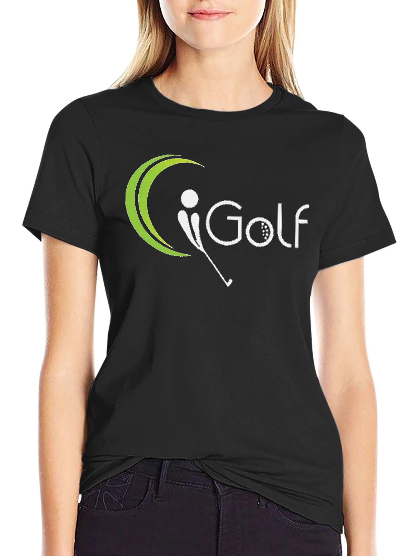 Mens Black iGolf Graphic Tee