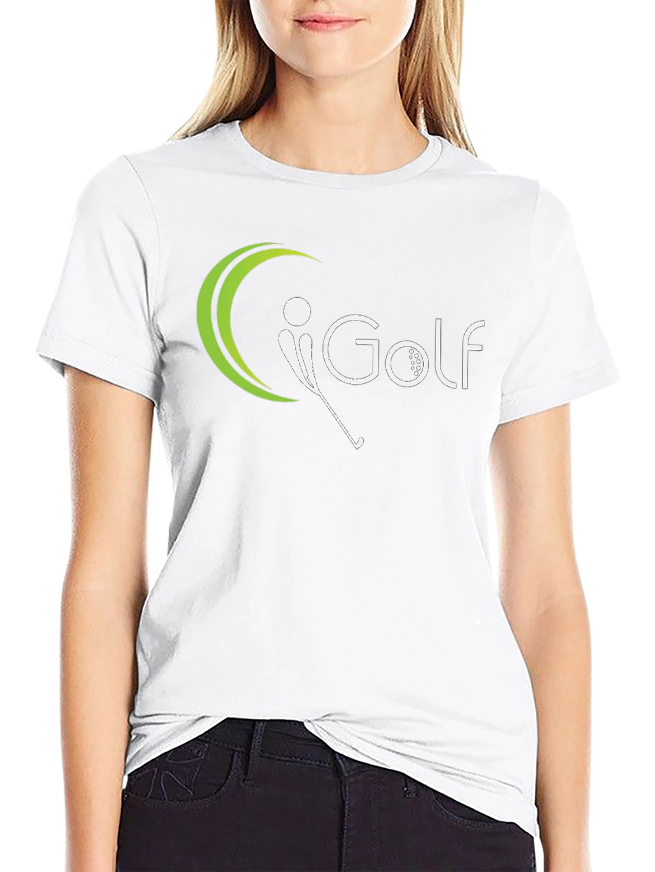 Mens Black iGolf Graphic Tee