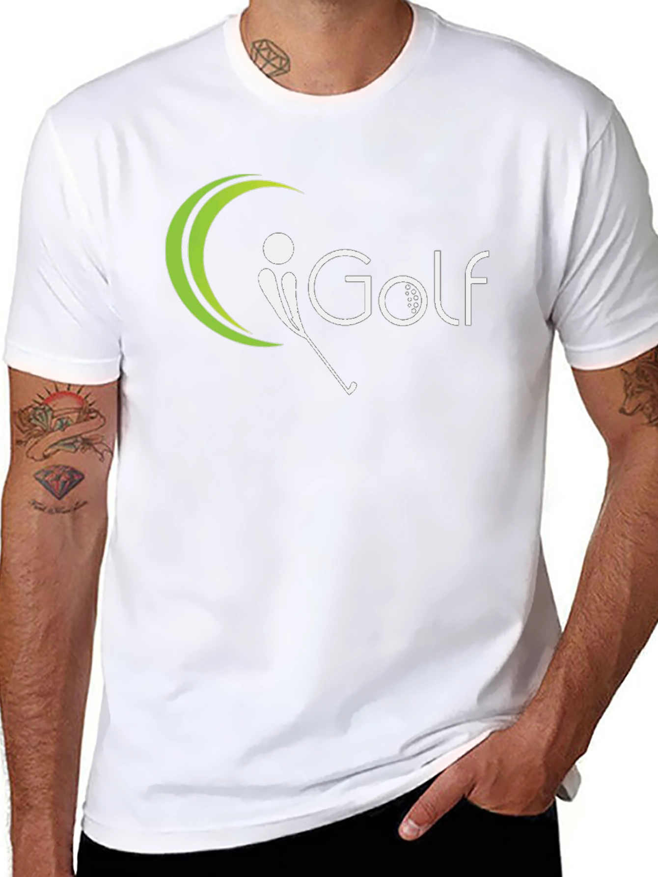 Mens Black iGolf Graphic Tee