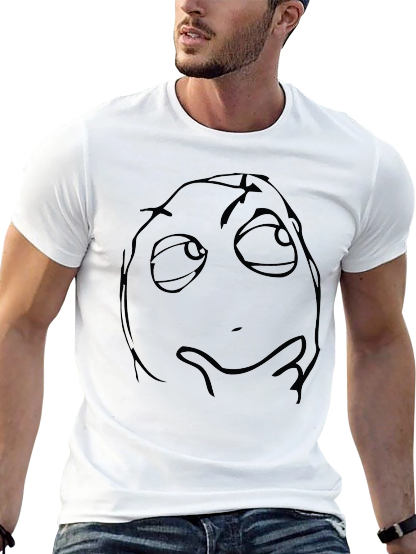 Black T-Shirt with Internet Meme Design