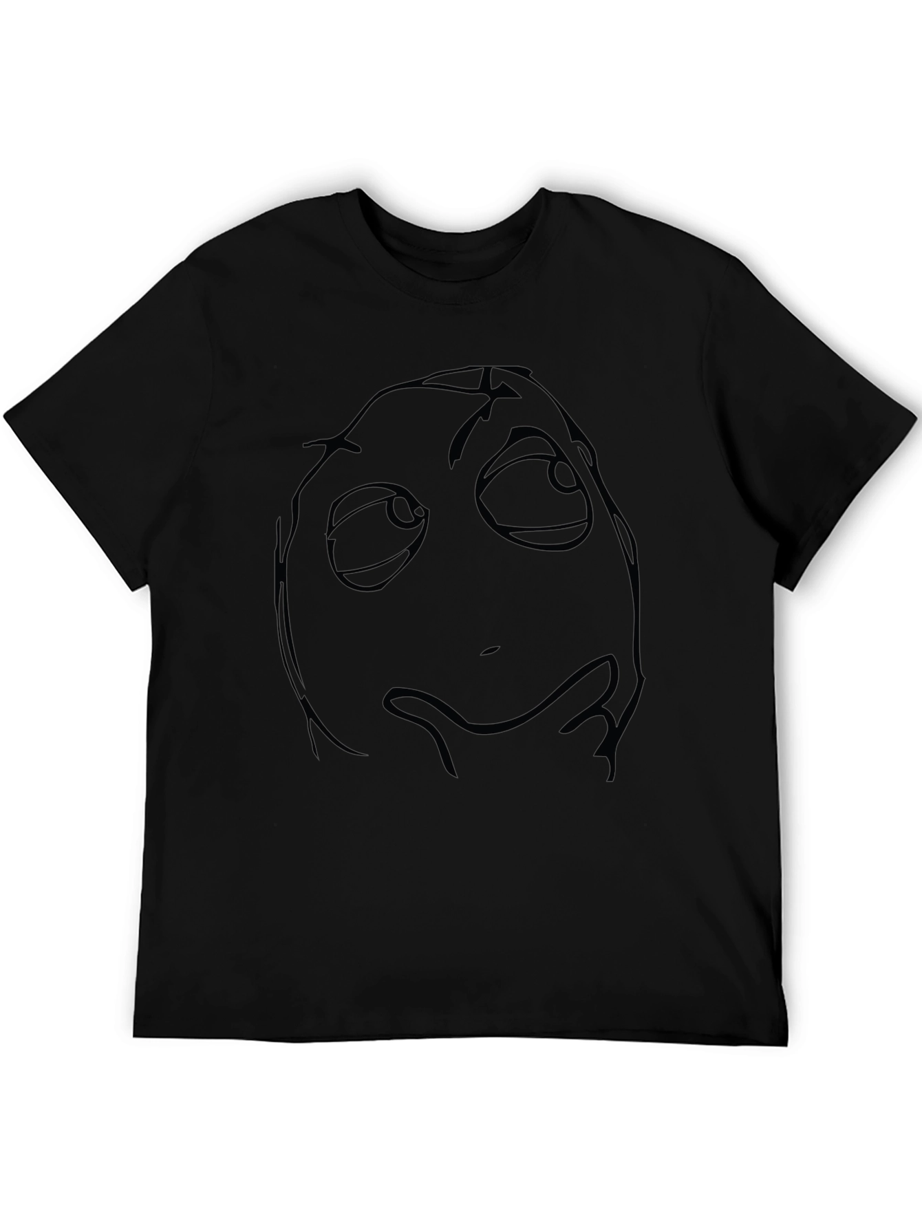 Black T-Shirt with Internet Meme Design