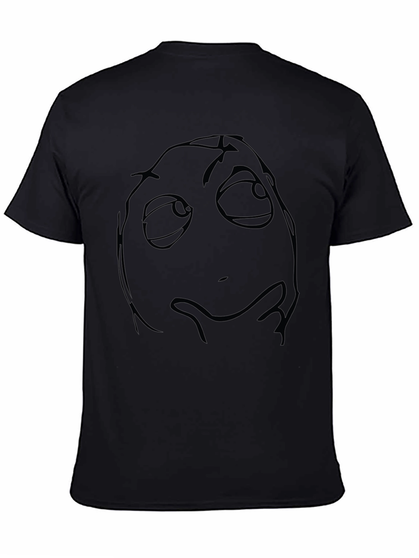 Black T-Shirt with Internet Meme Design