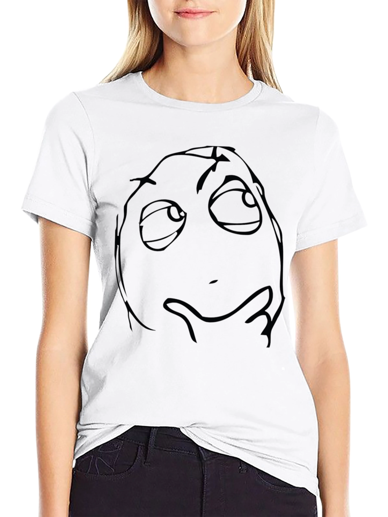 Black T-Shirt with Internet Meme Design