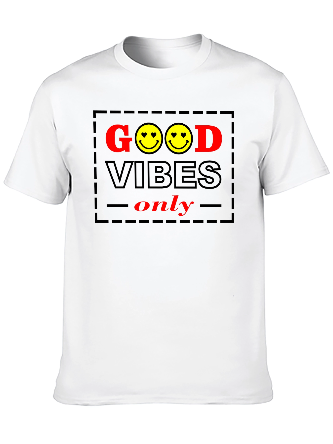 Good Vibes Only Graphic Tee - Black Cotton T-Shirt