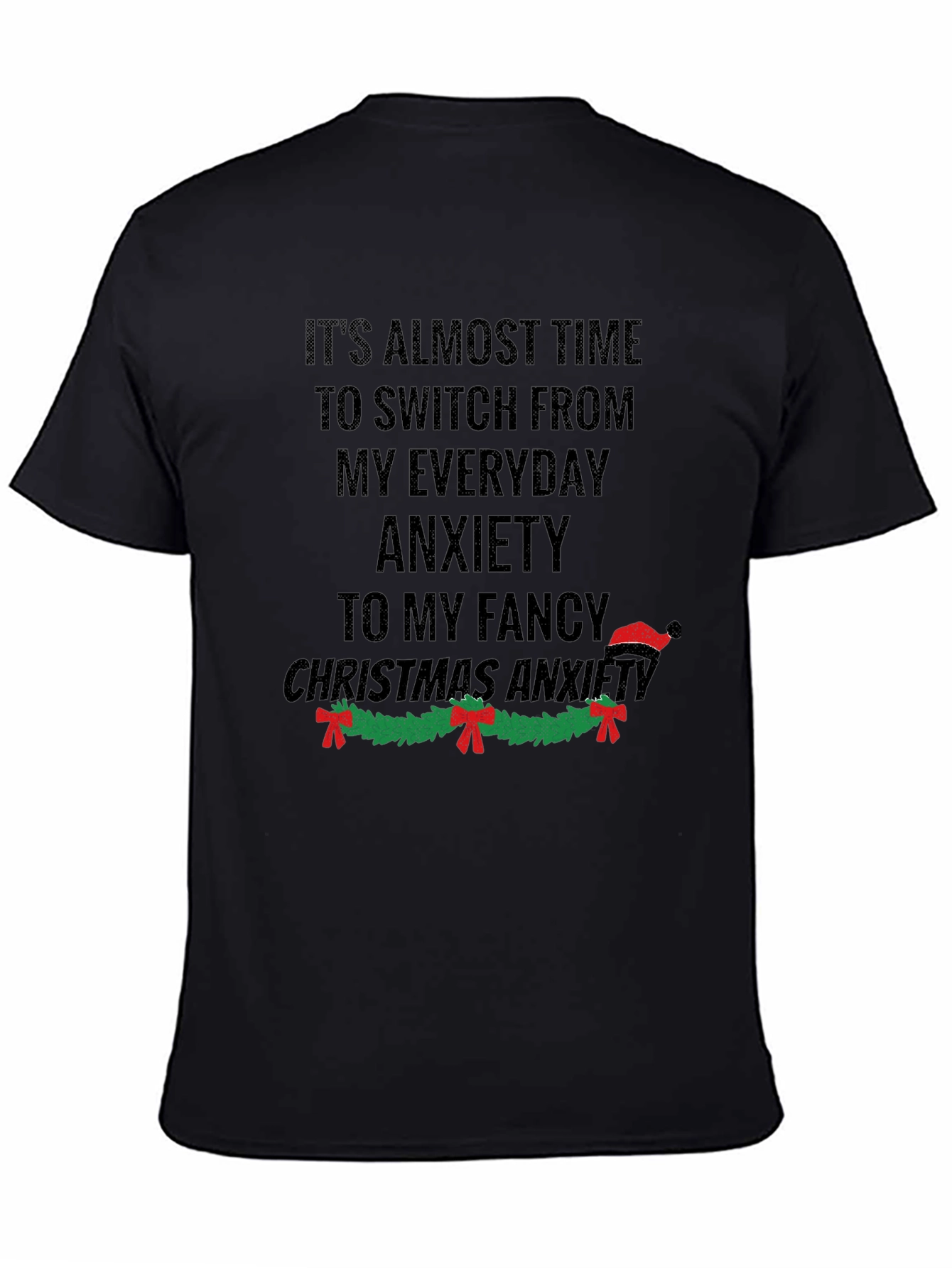 Funny Christmas Anxiety Graphic T-Shirt