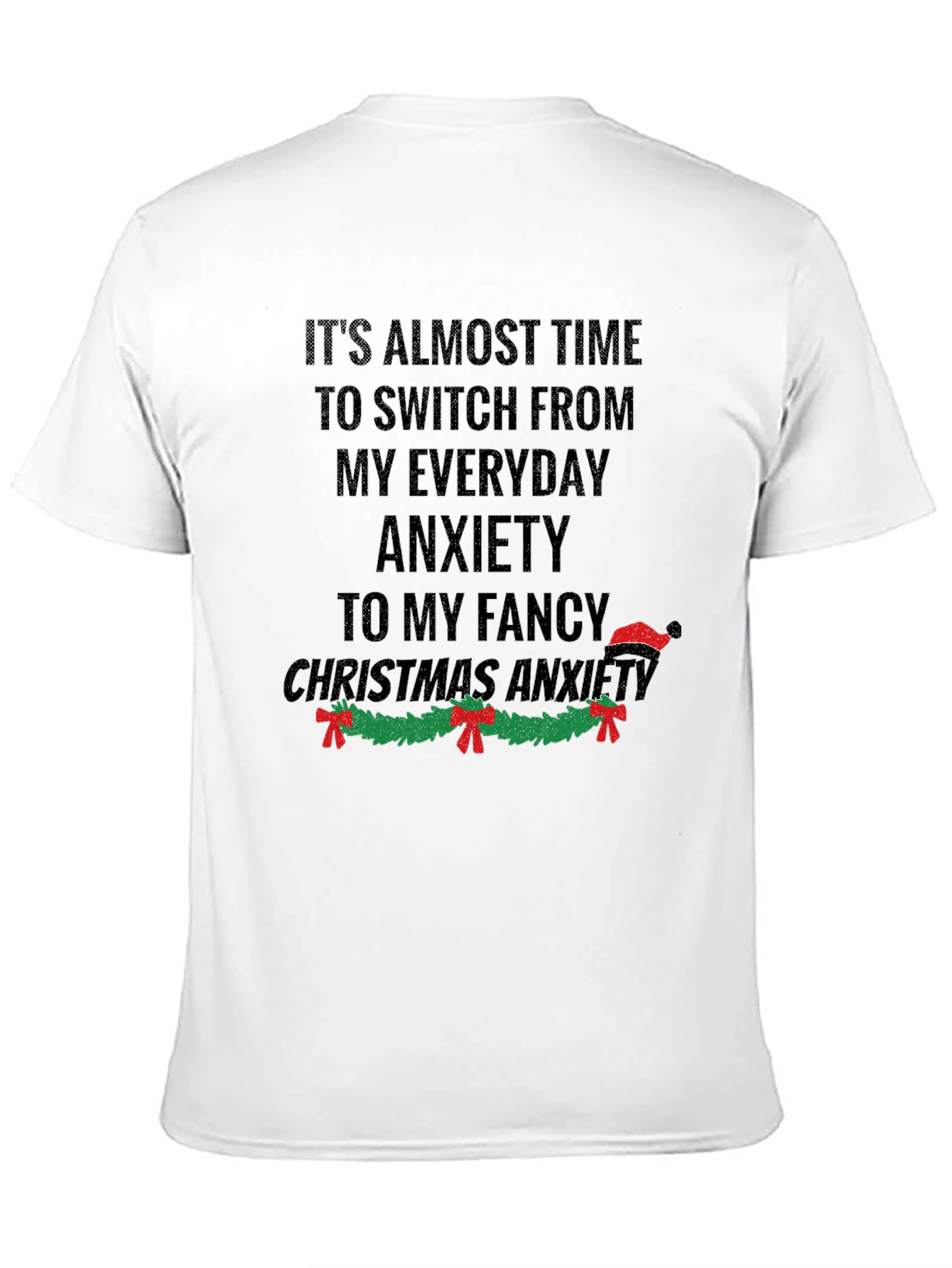 Funny Christmas Anxiety Graphic T-Shirt