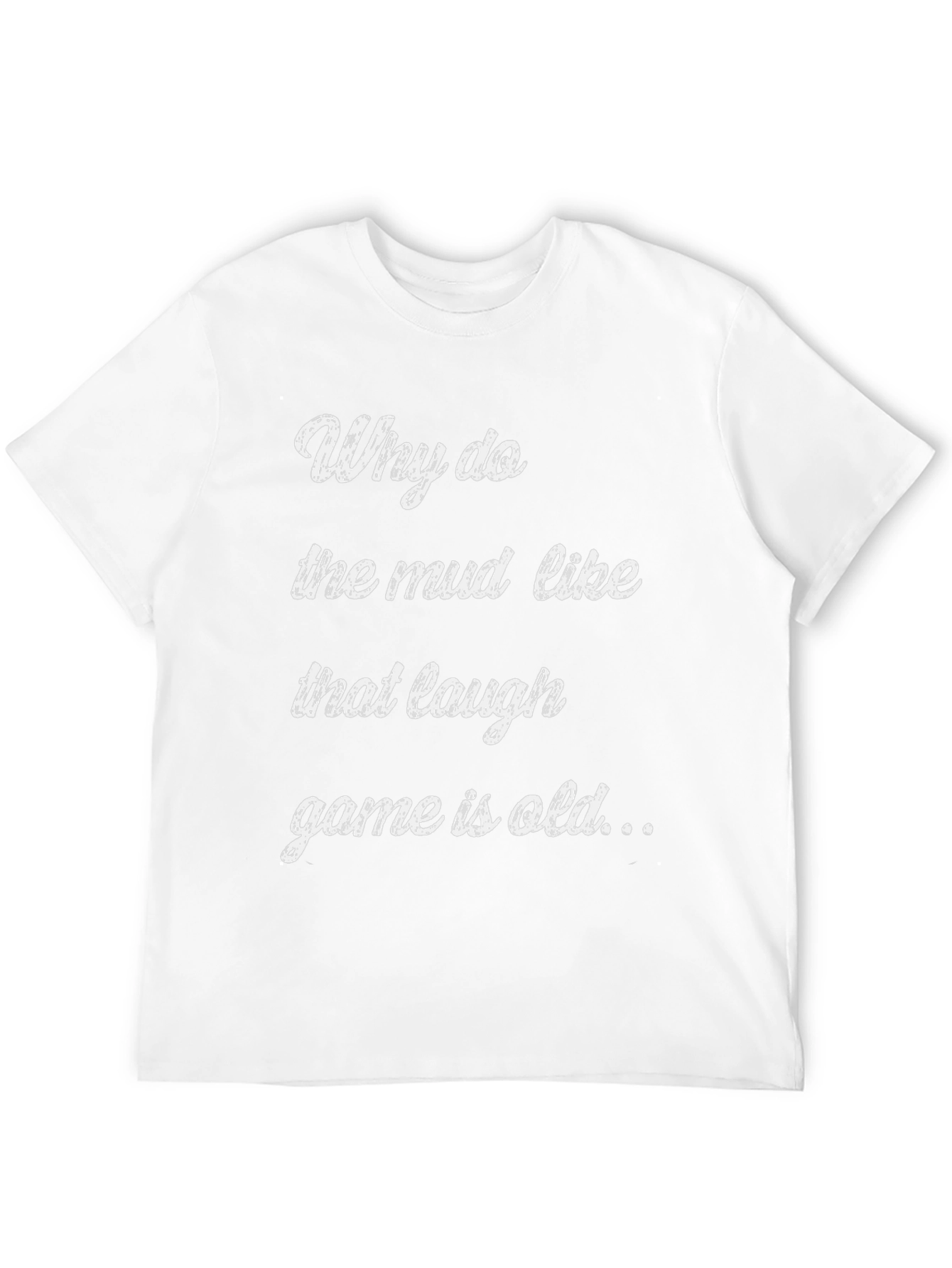 Humorous Slogan Black Cotton T-Shirt