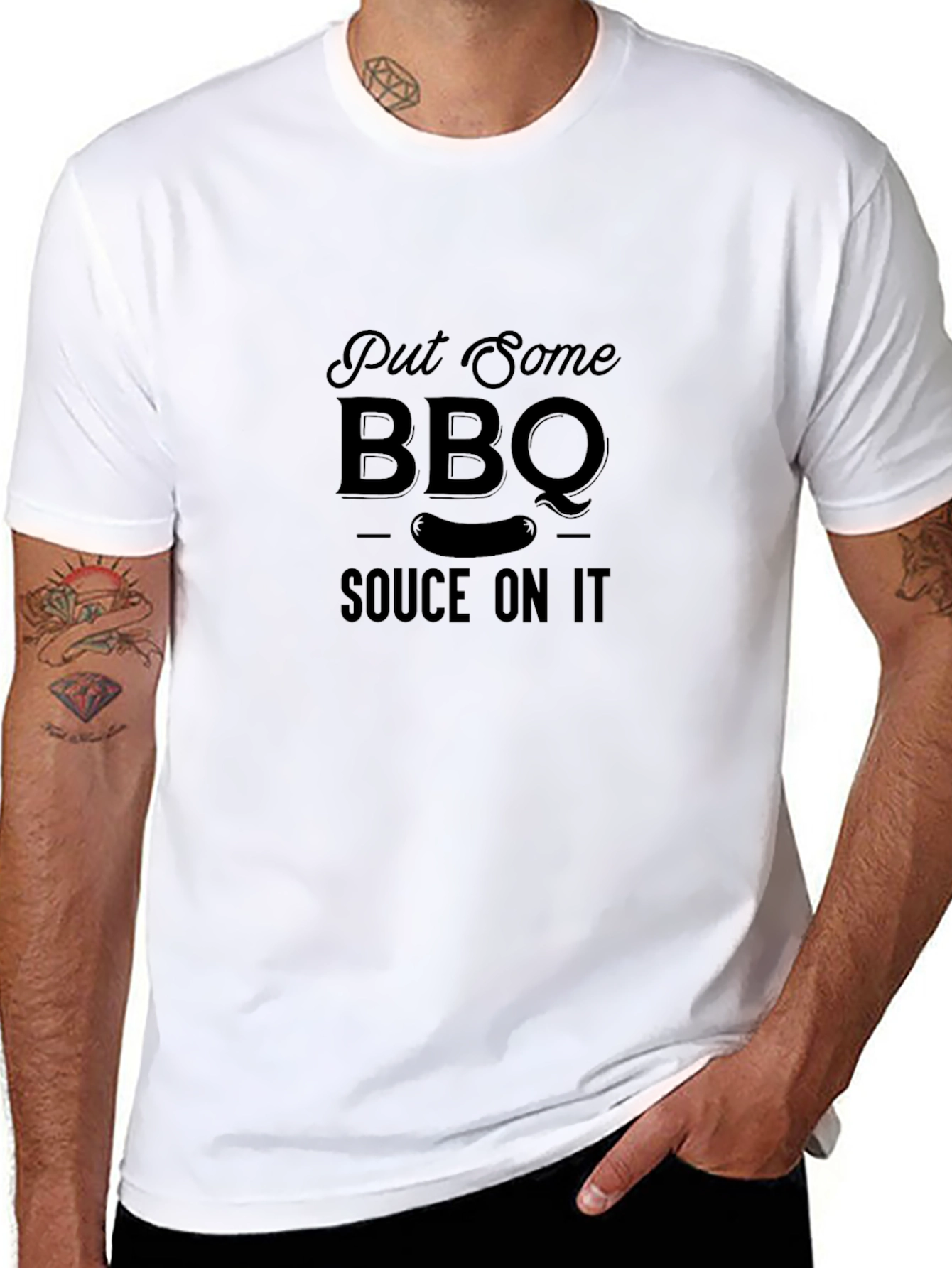 BBQ Sauce On It Graphic T-Shirt