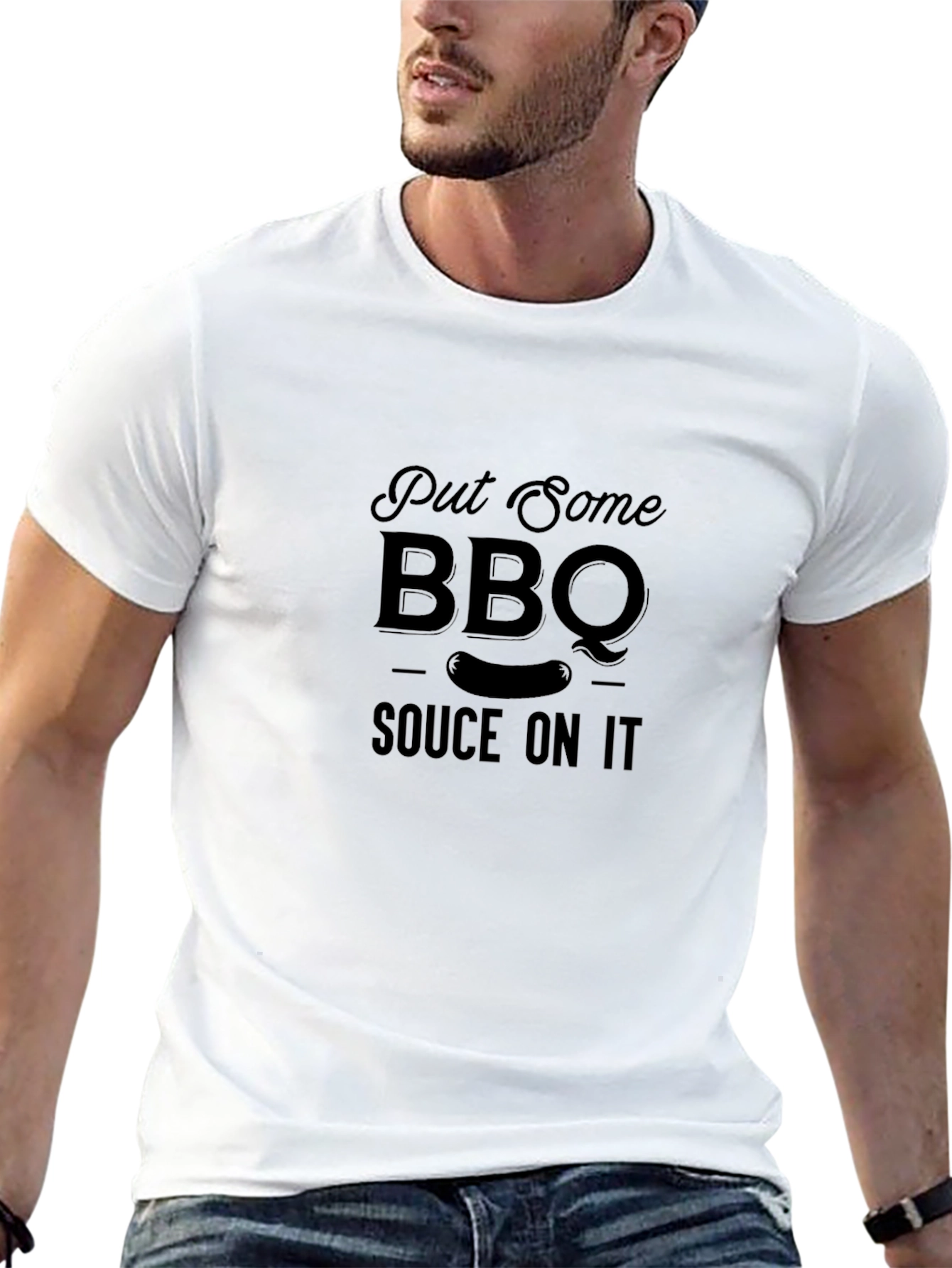 BBQ Sauce On It Graphic T-Shirt