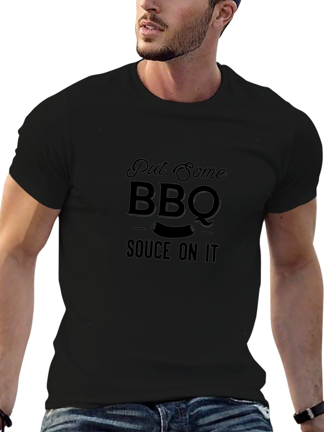 BBQ Sauce On It Graphic T-Shirt