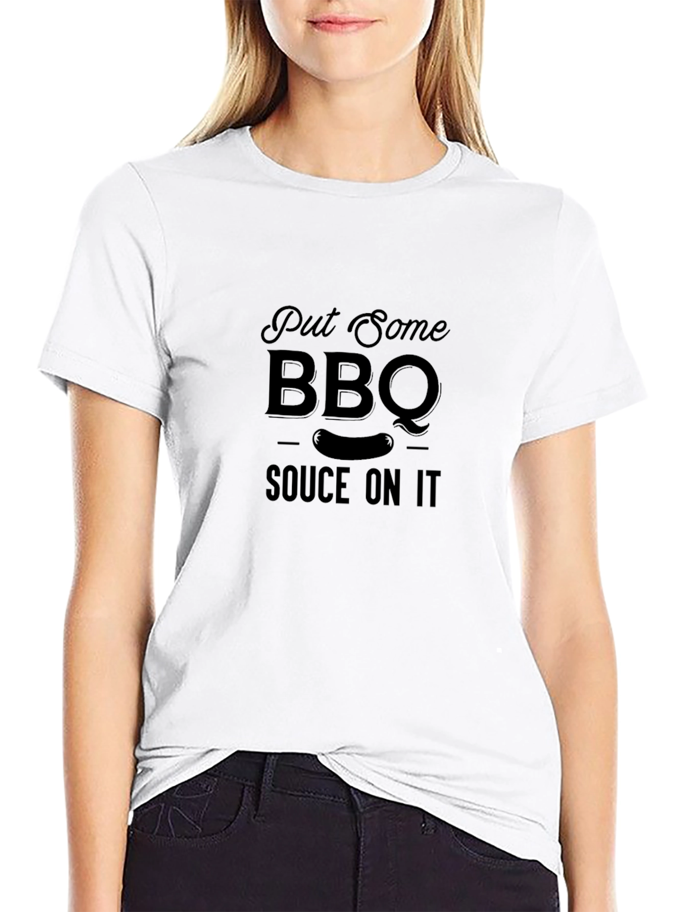 BBQ Sauce On It Graphic T-Shirt