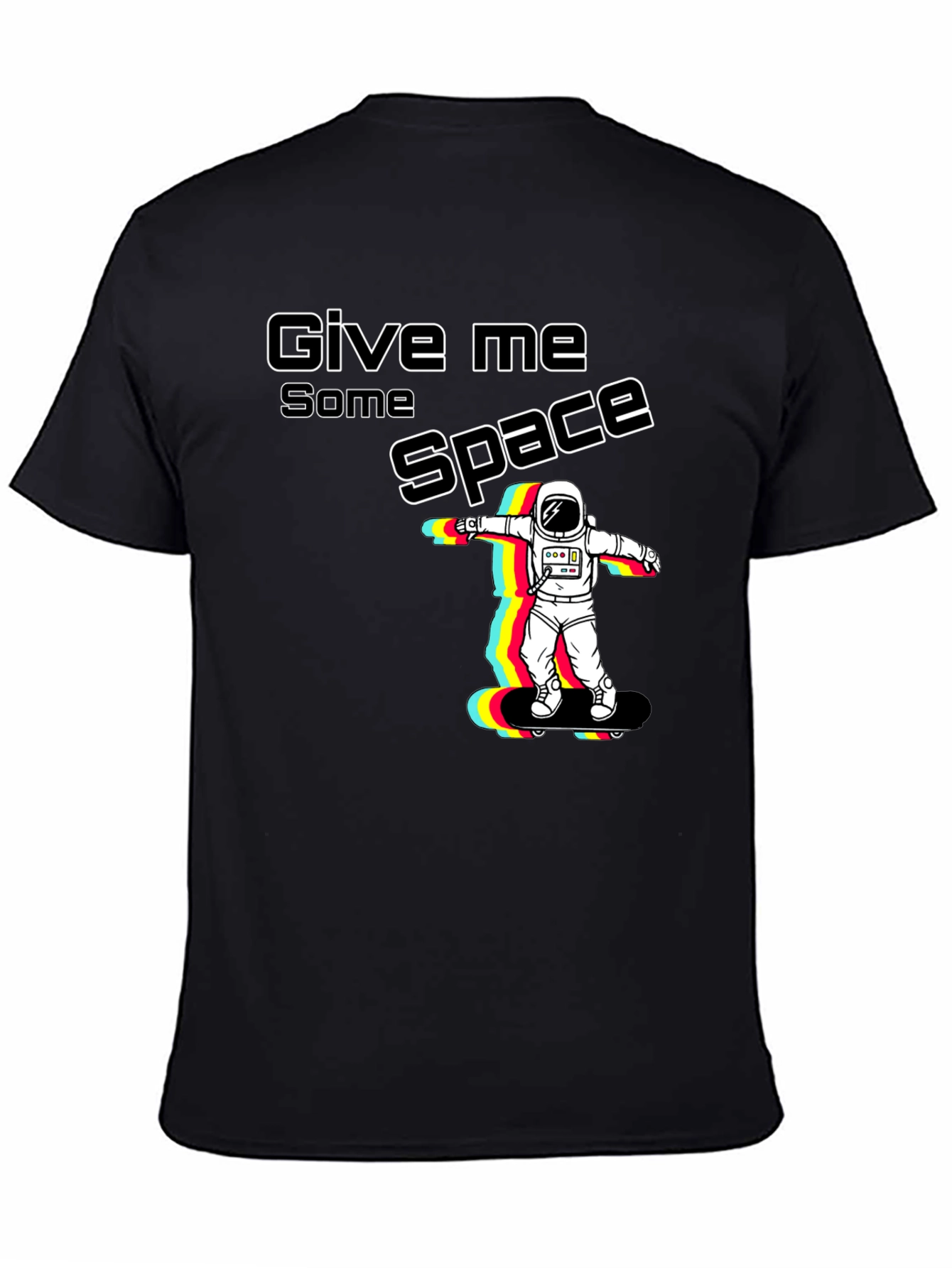 Give Me Space Astronaut Skateboard Graphic T-Shirt