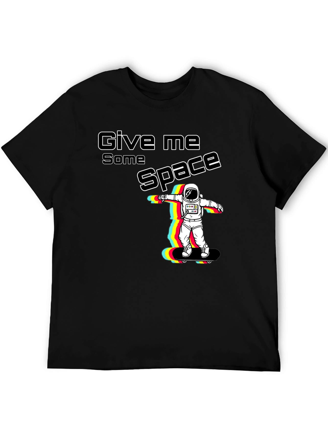 Give Me Space Astronaut Skateboard Graphic T-Shirt