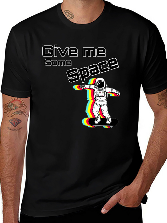 Give Me Space Astronaut Skateboard Graphic T-Shirt
