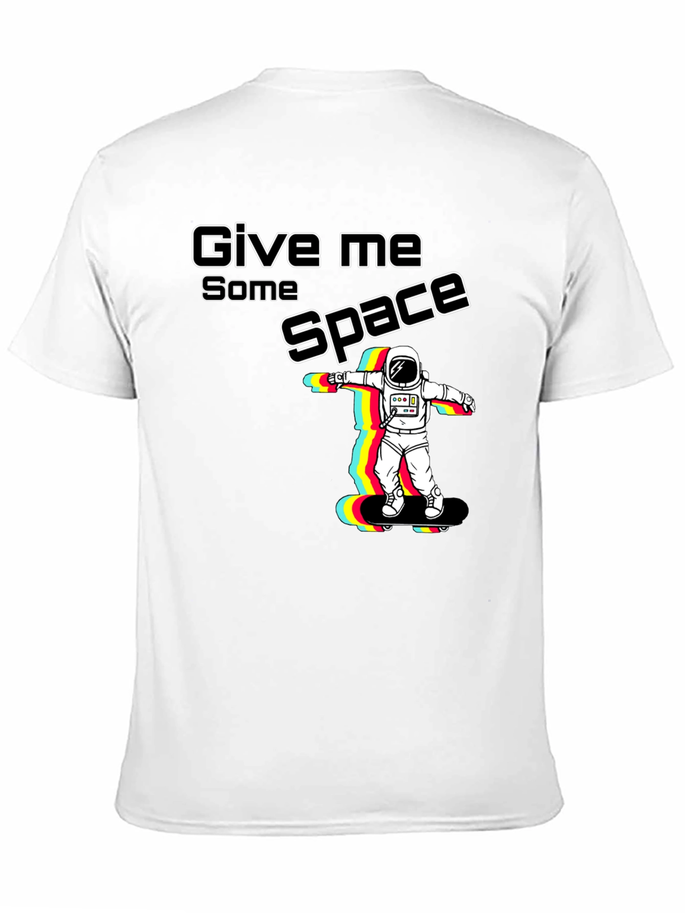 Give Me Space Astronaut Skateboard Graphic T-Shirt