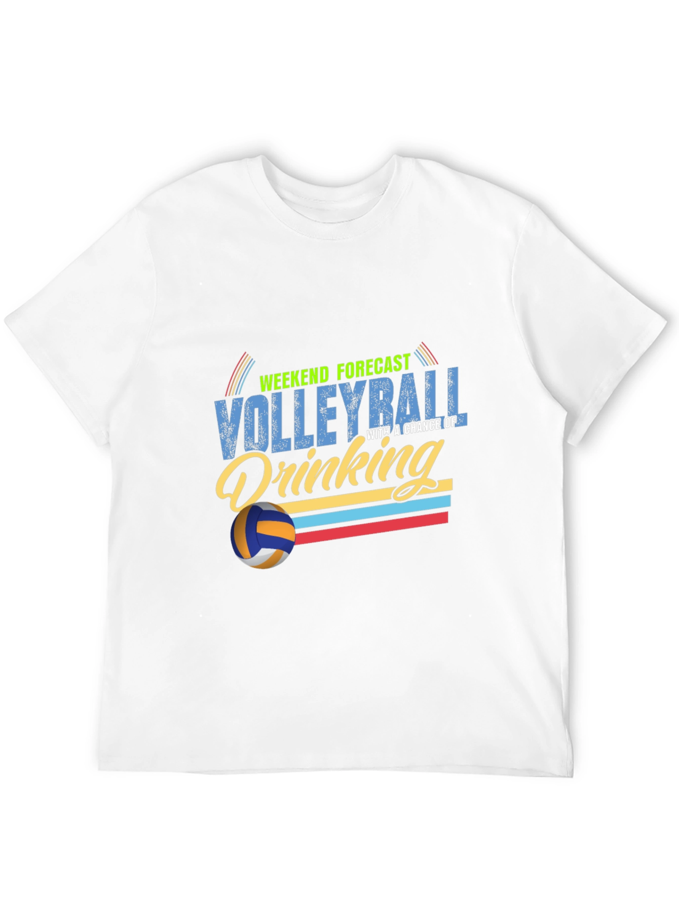 Volleyball & Drinking Weekend Forecast T-Shirt