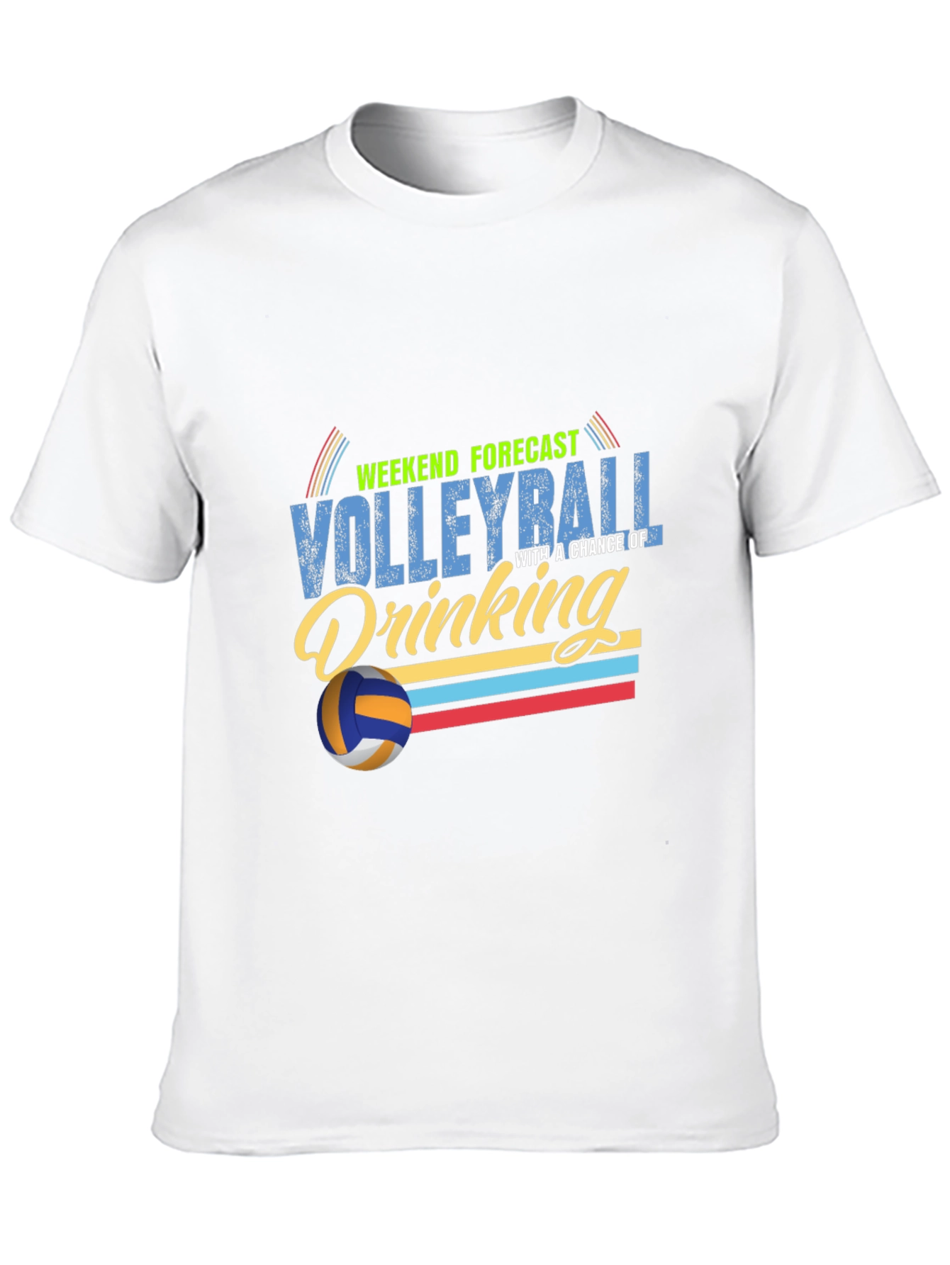 Volleyball & Drinking Weekend Forecast T-Shirt