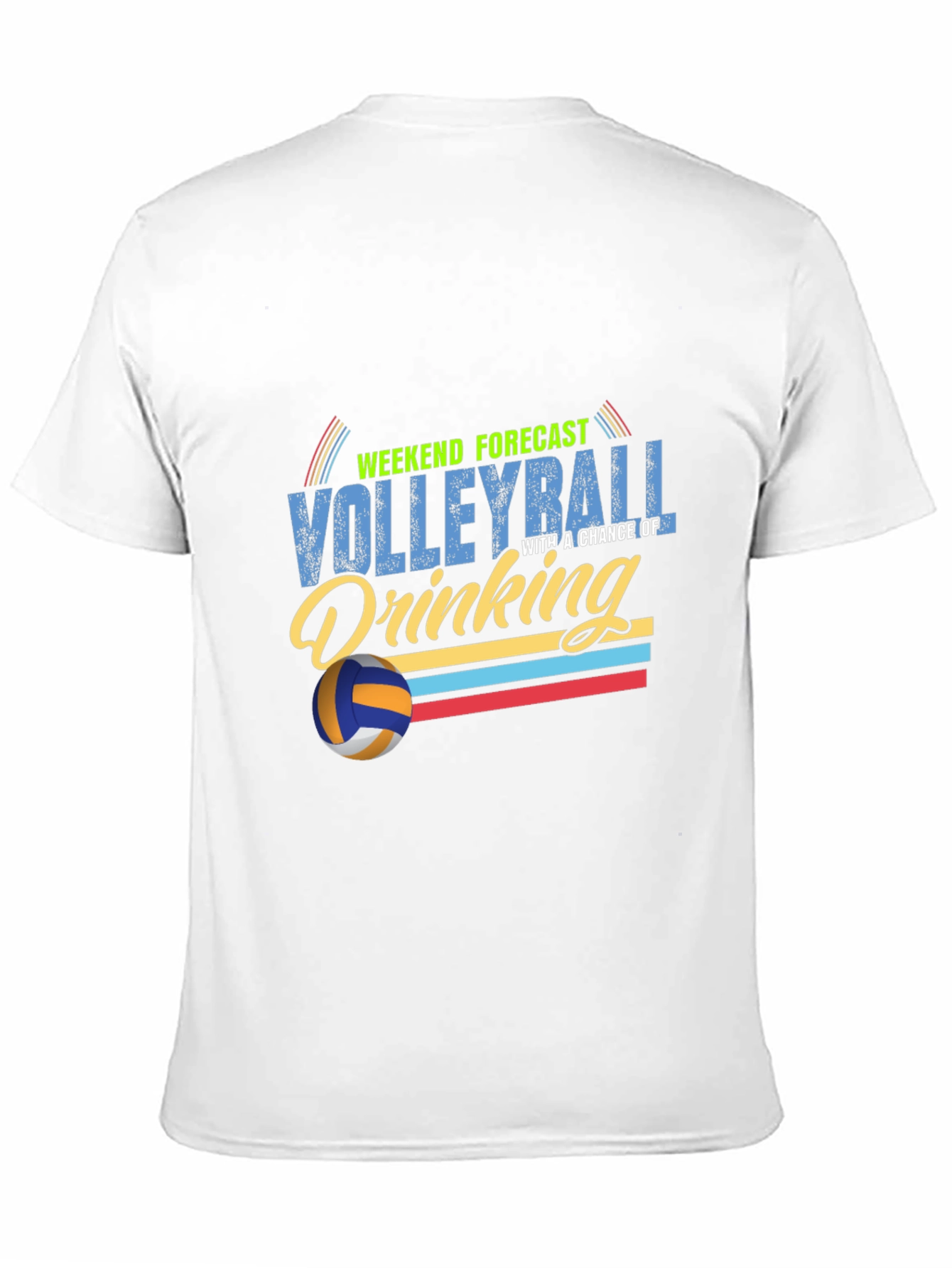 Volleyball & Drinking Weekend Forecast T-Shirt
