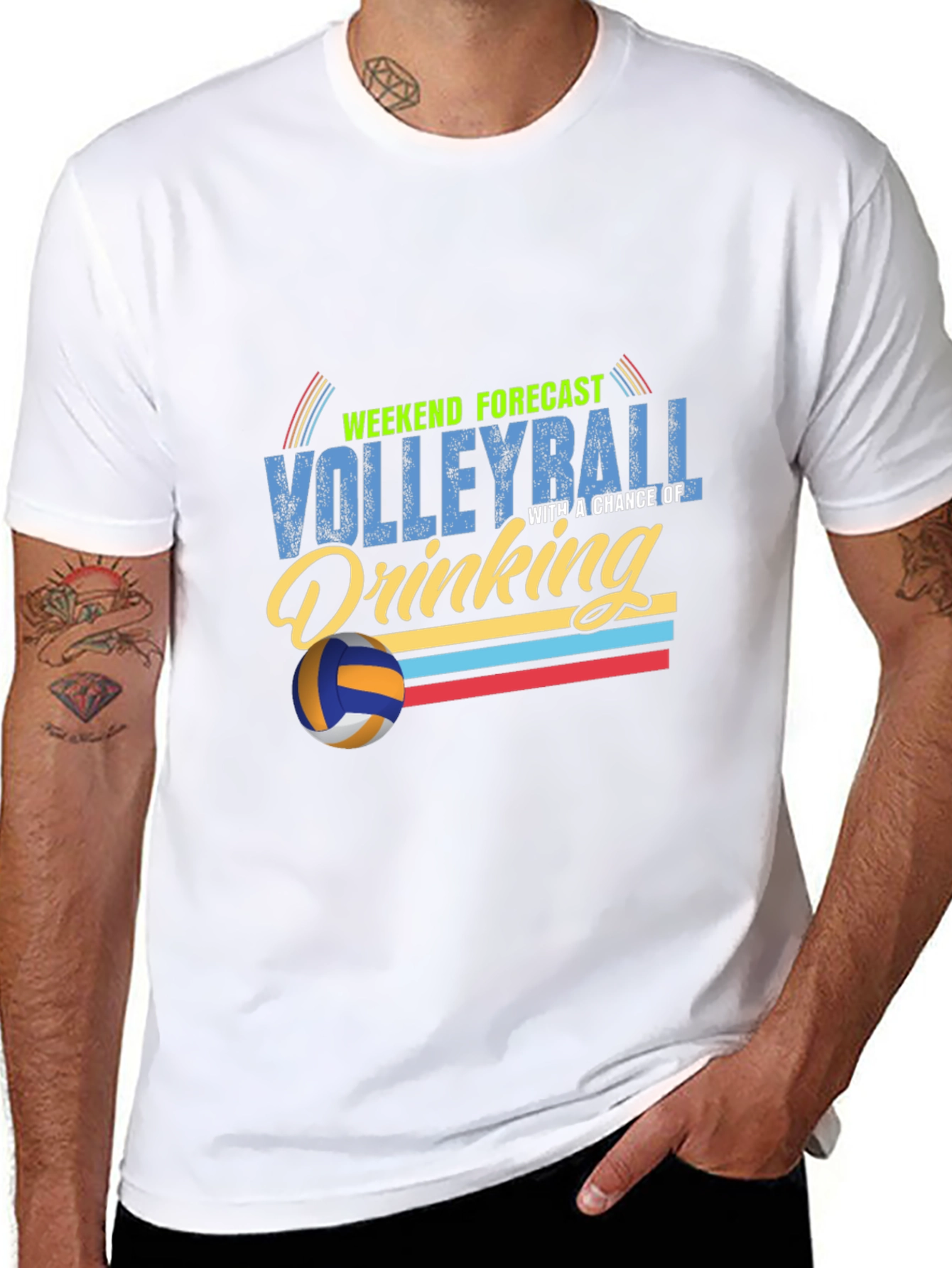 Volleyball & Drinking Weekend Forecast T-Shirt